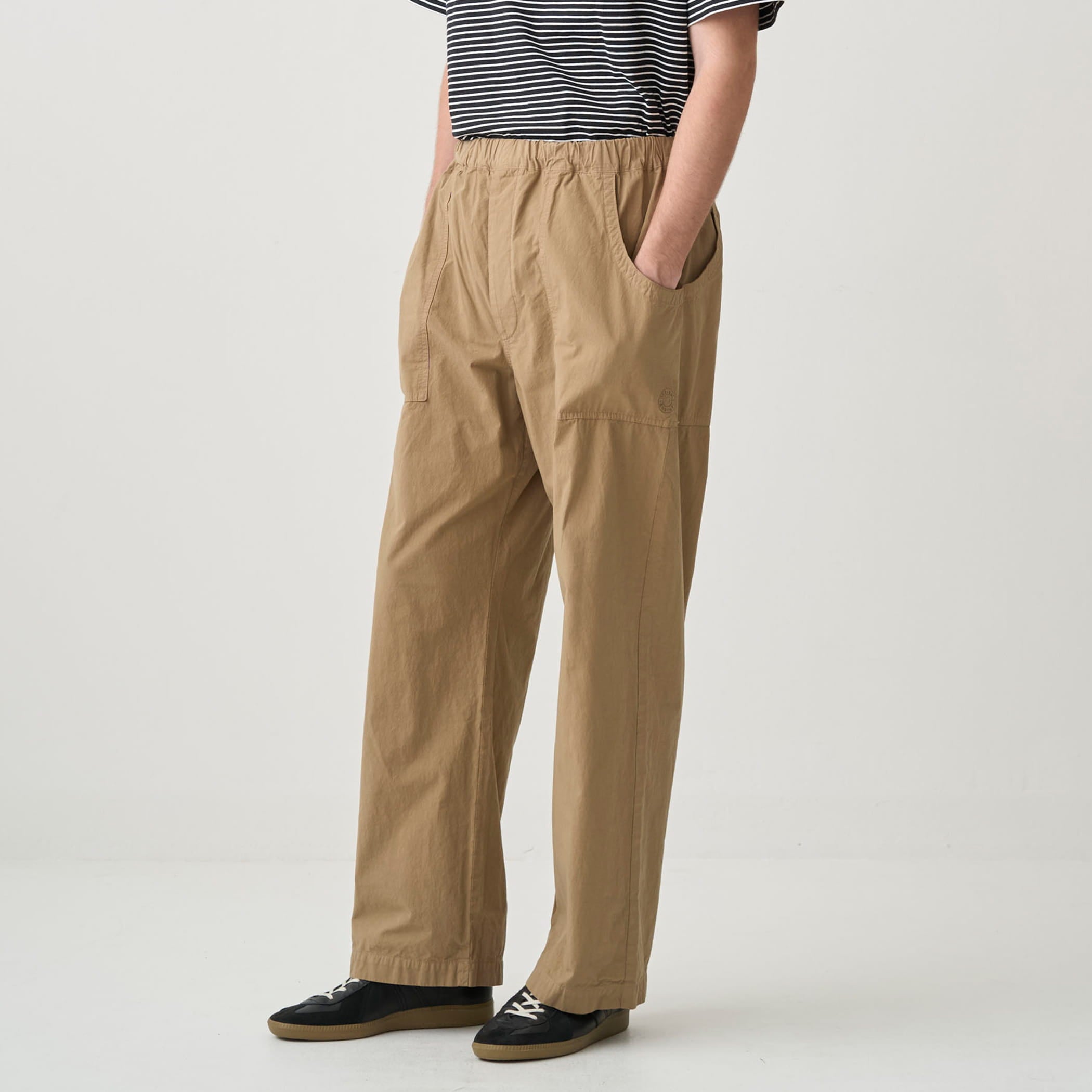Men's Garment Dye Poplin Semi Wide Straight Pants｜ORCIVAL