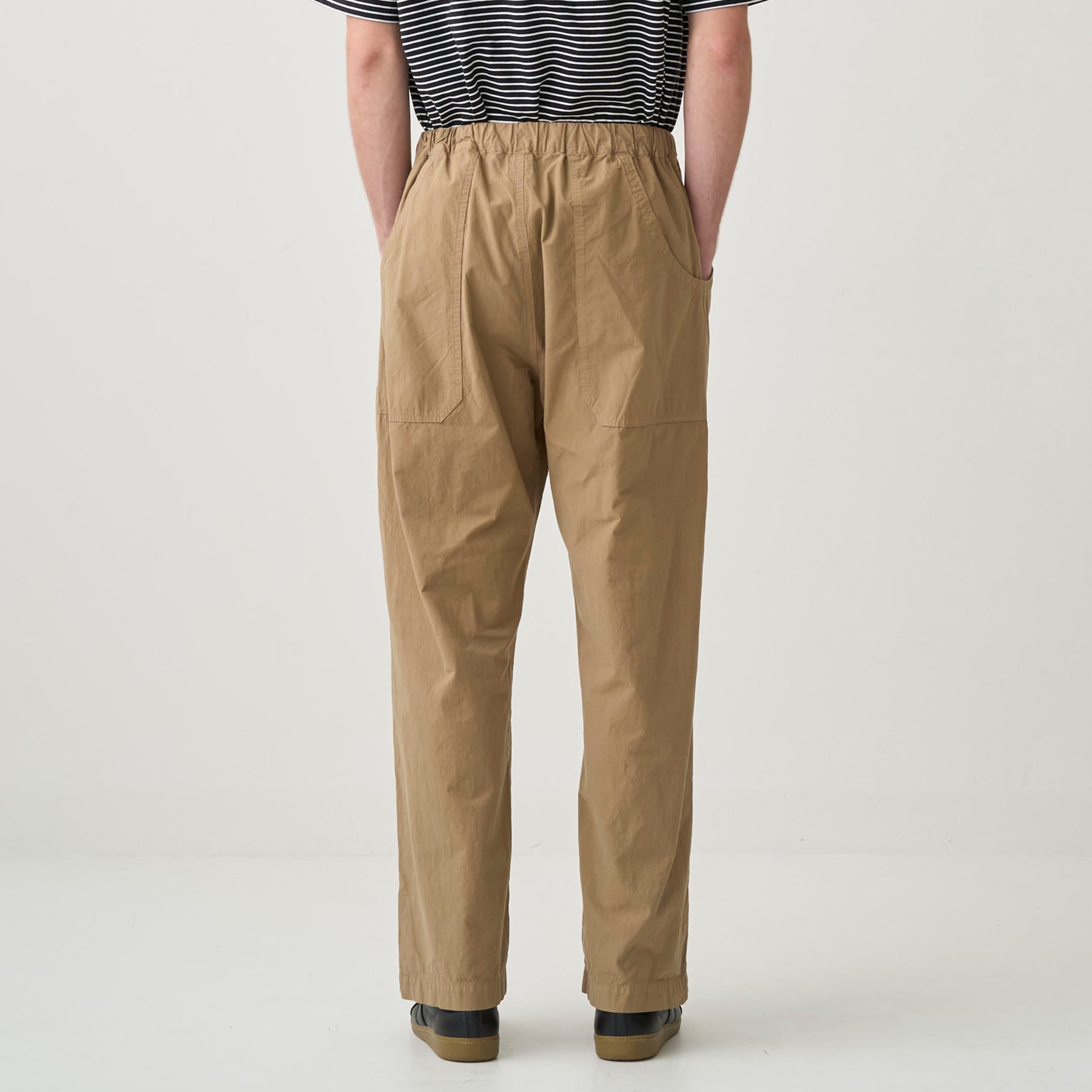 Men's Garment Dye Poplin Semi Wide Straight Pants｜ORCIVAL