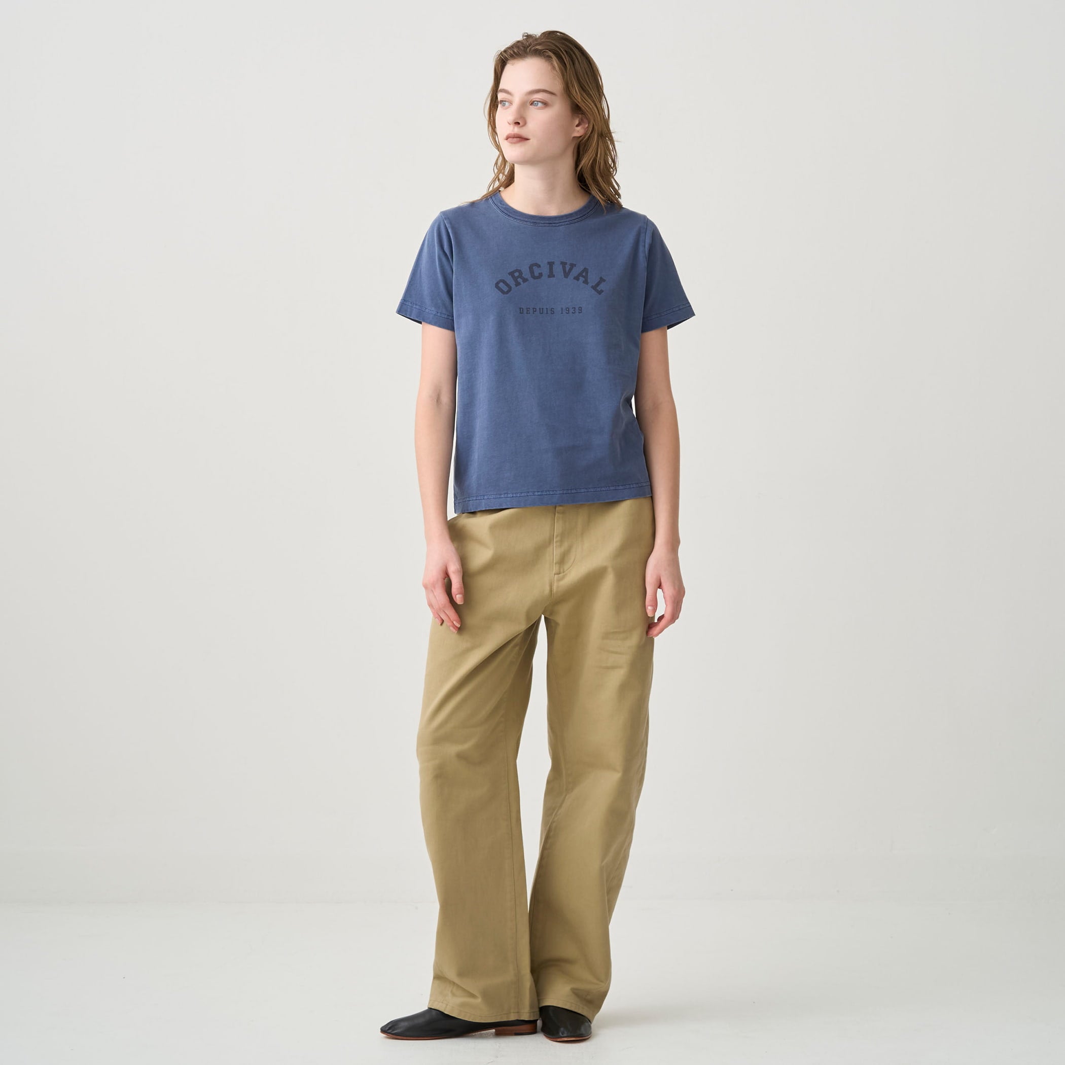 Women's Cotton Dry Twill Wide Curve Pants｜ORCIVAL