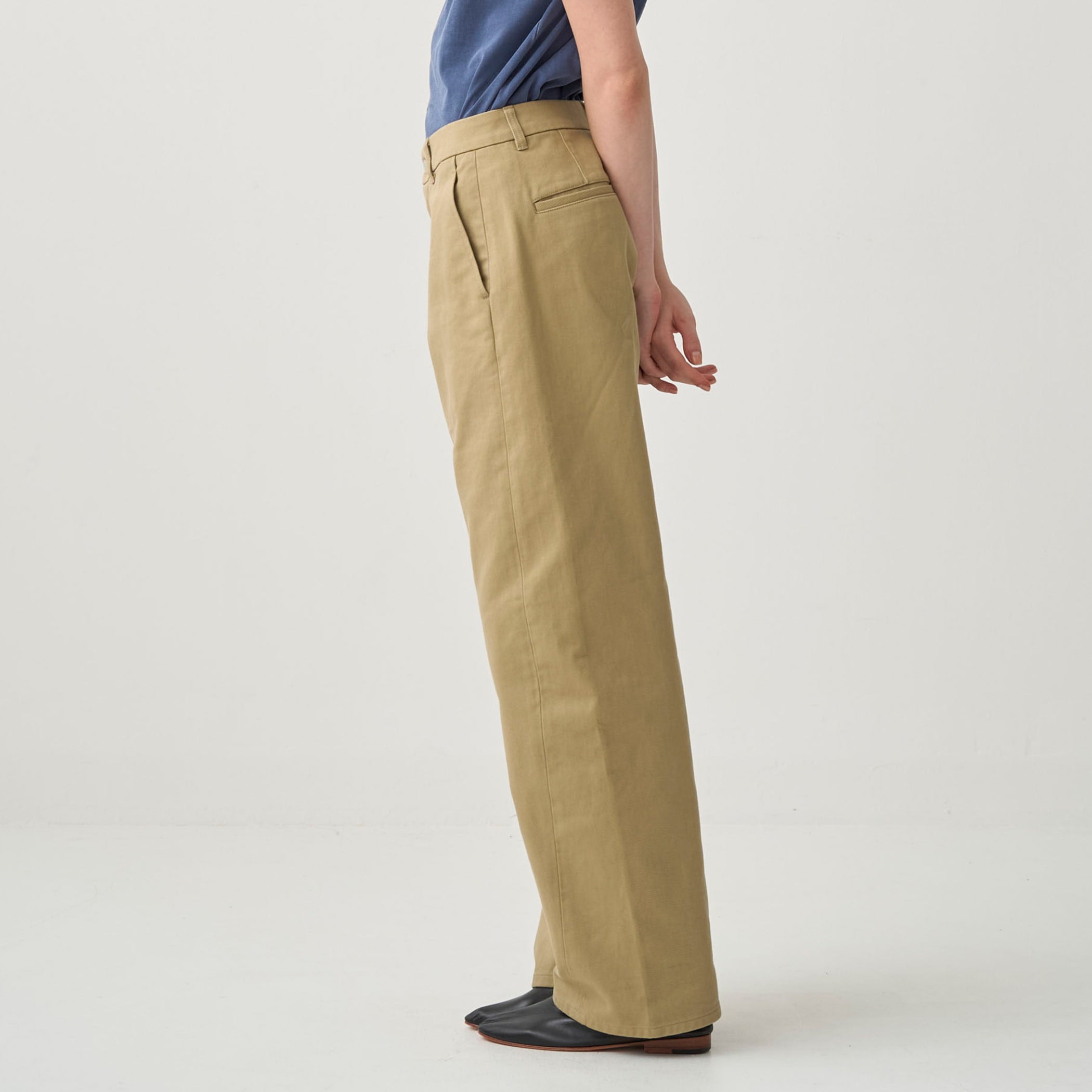 Women's Cotton Dry Twill Wide Curve Pants｜ORCIVAL