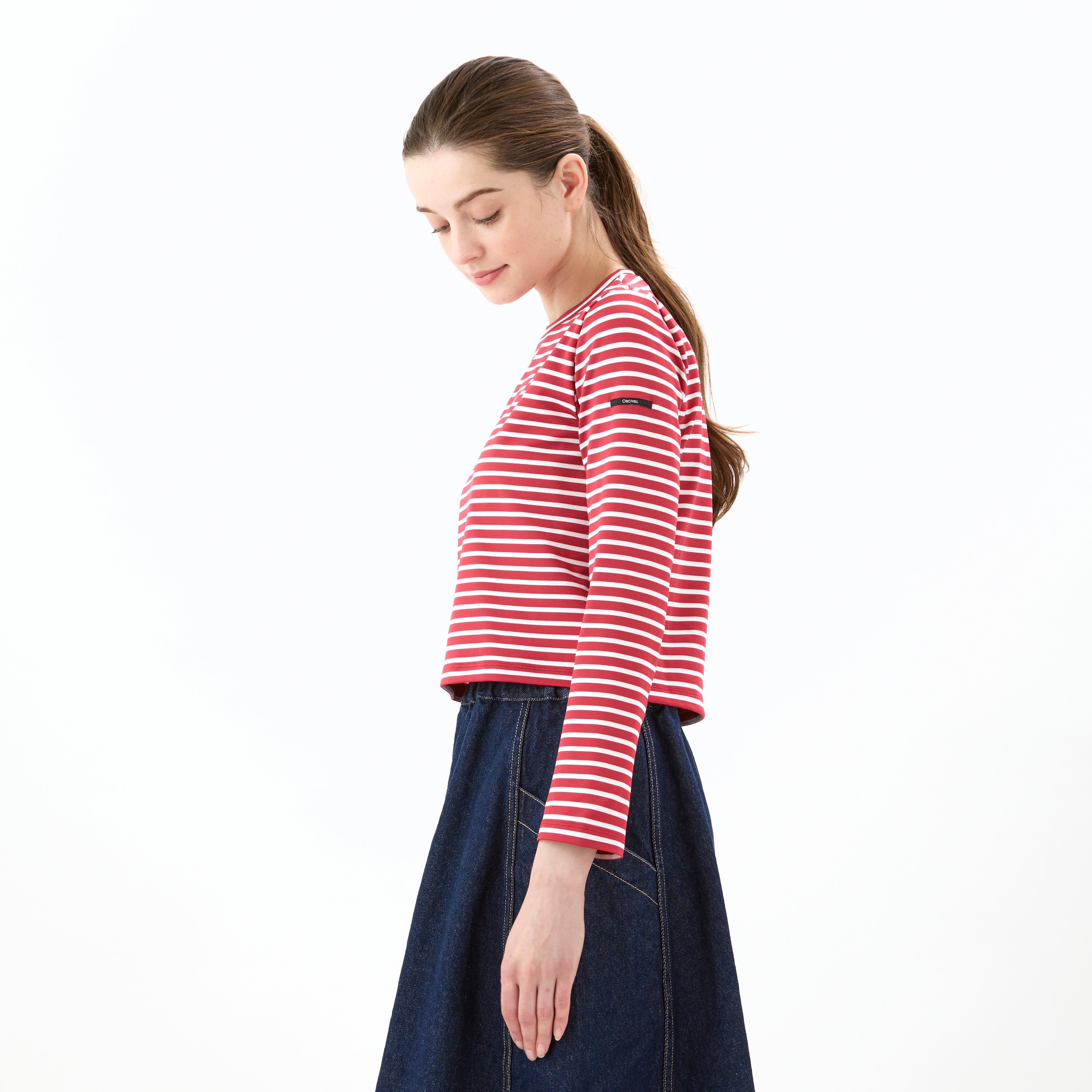 Women's Polyester Crew Neck Long Sleeve Pullover