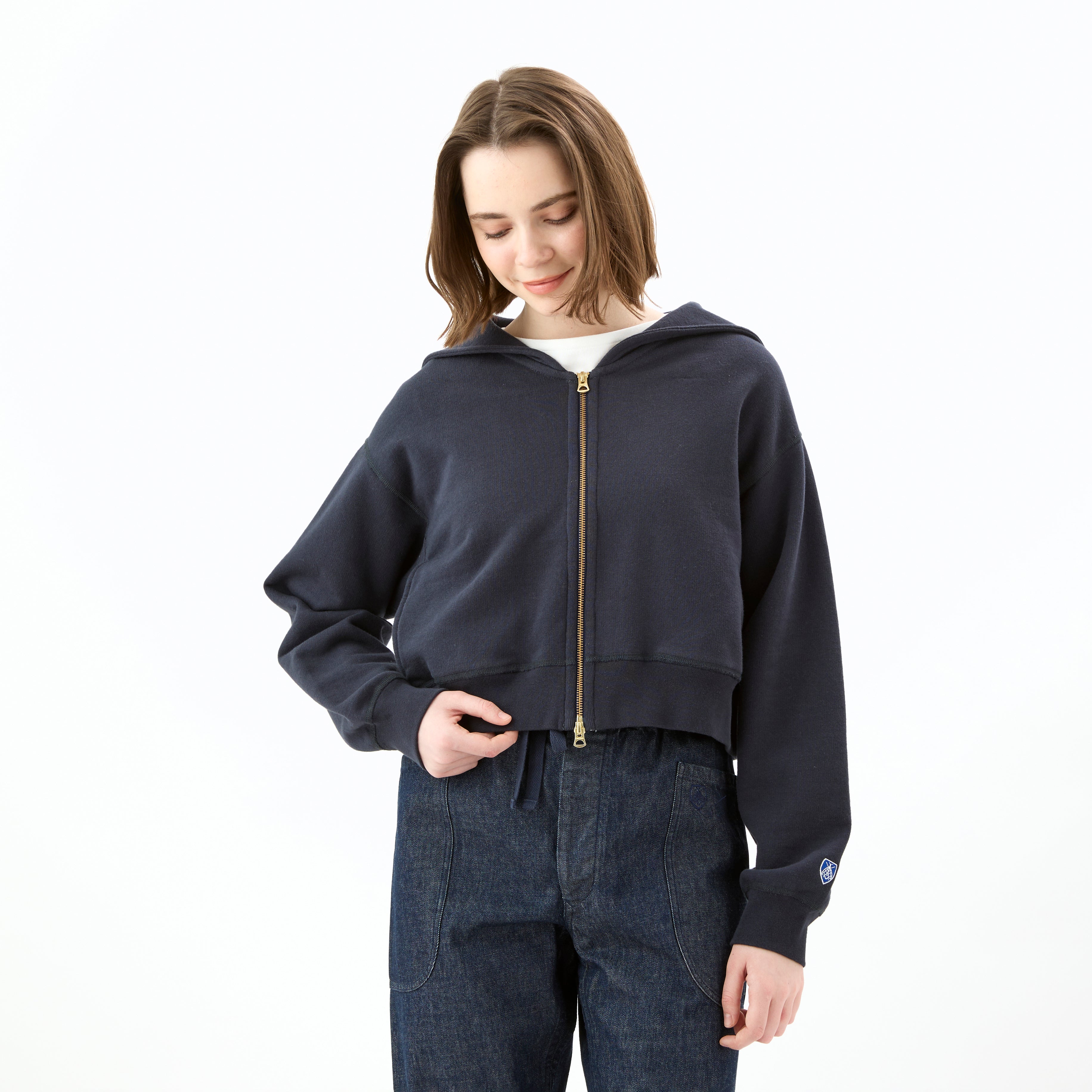 Women's Light French Terry Zip Sailor