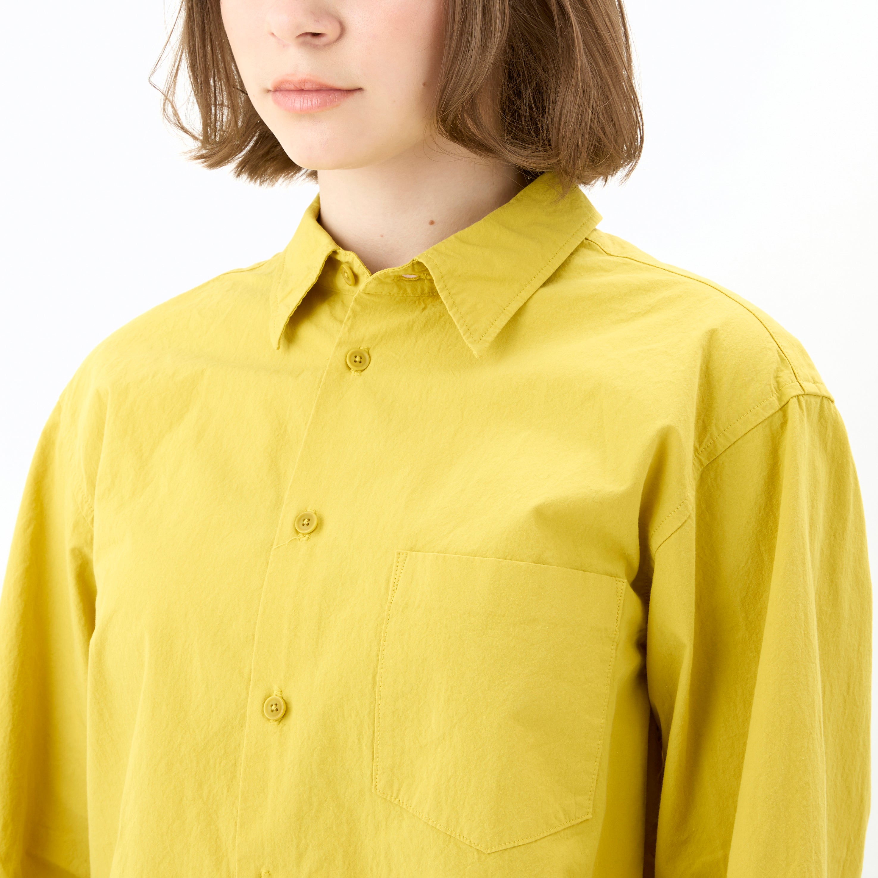 Garment Dye Poplin Regular Collar Shirt