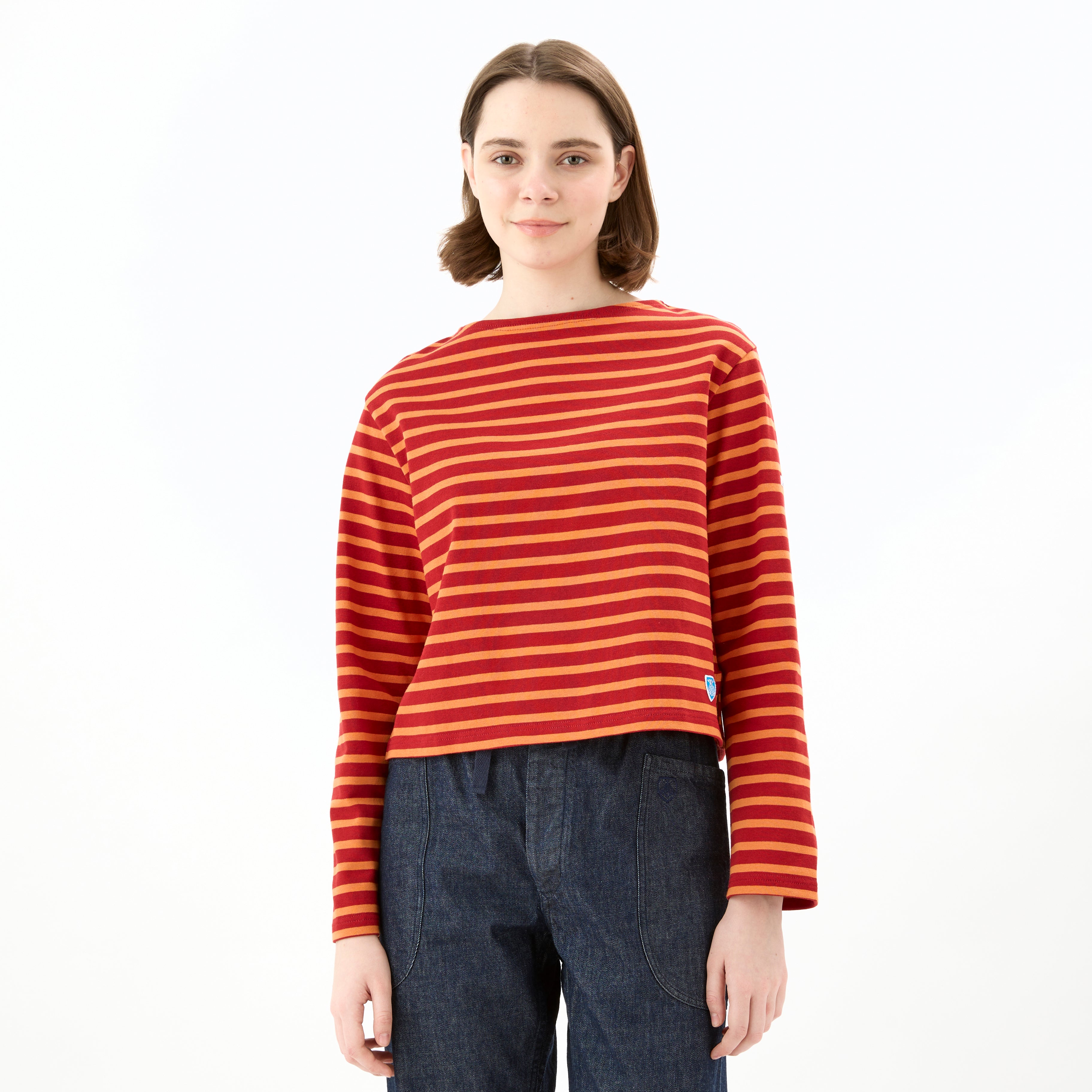 Women's Cotton Lourd Cropped Basque Shirt