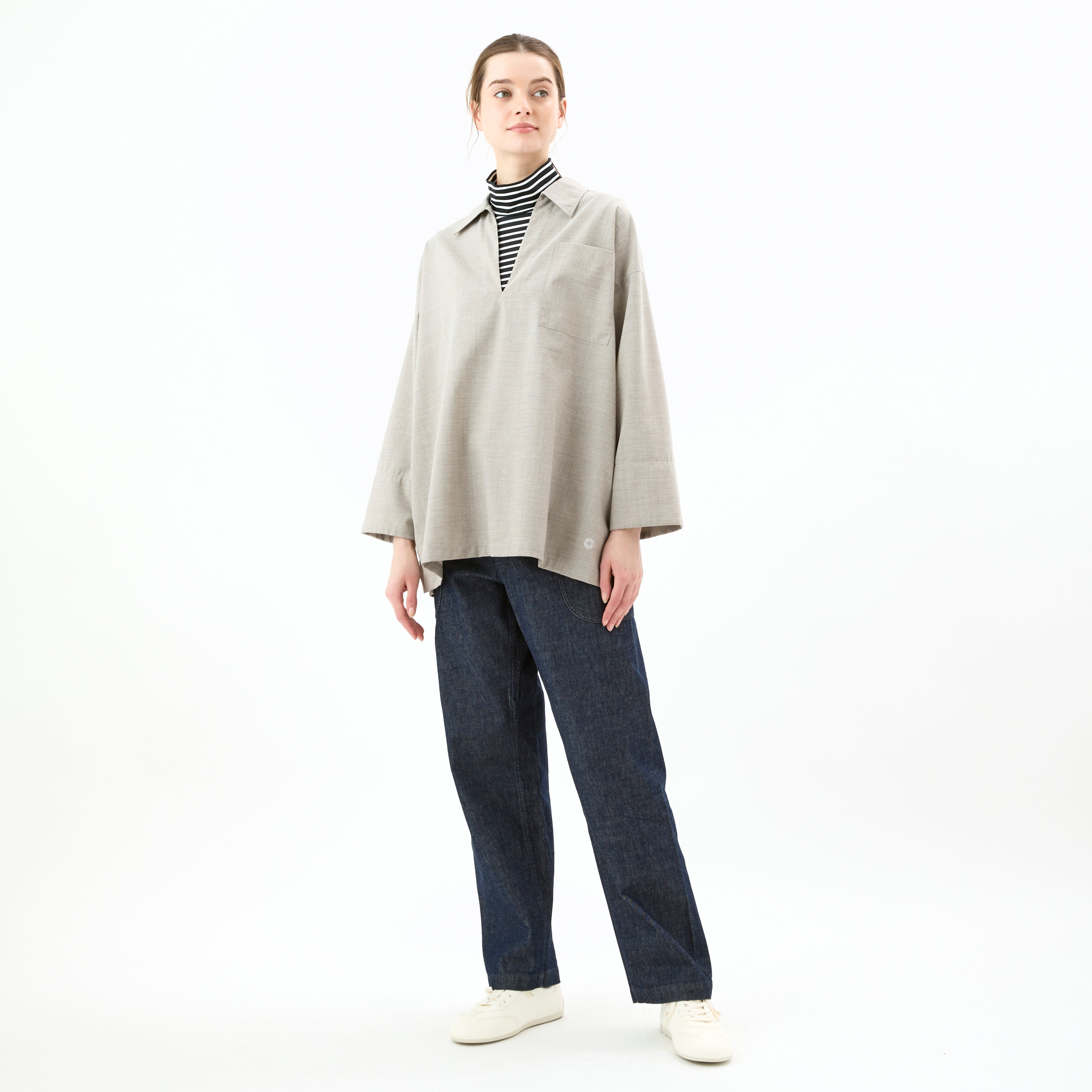 Women's Stretch Broad Long Shirt