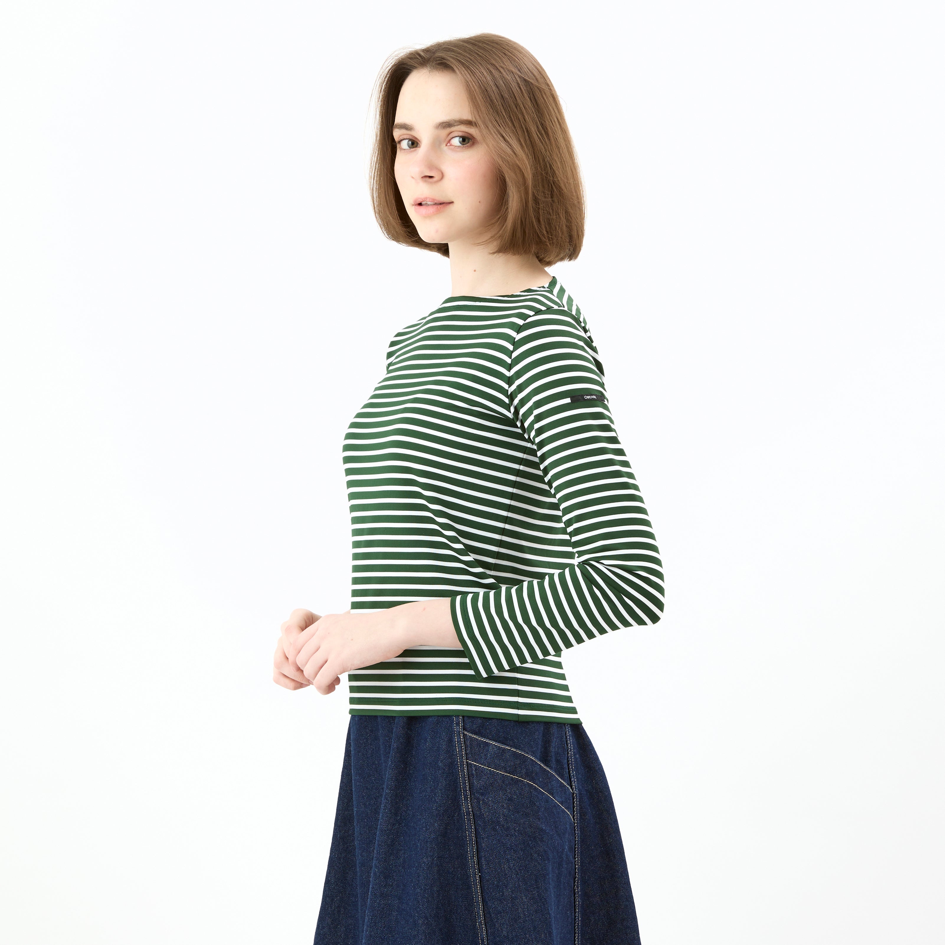 Women's Polyester Boat Neck Long Sleeve Pullover