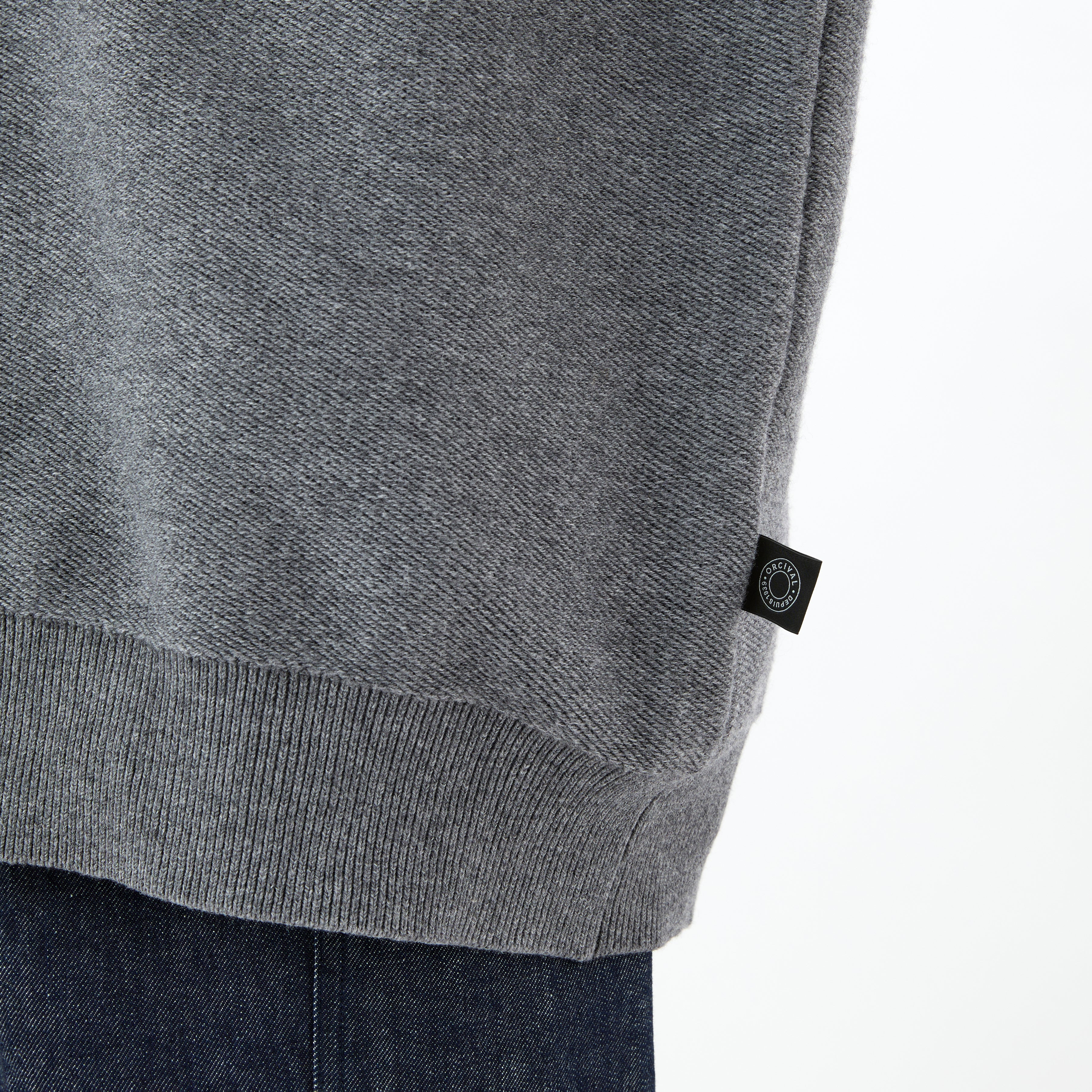 Men's Wool Cotton 9G French Terry Knit Cardigan