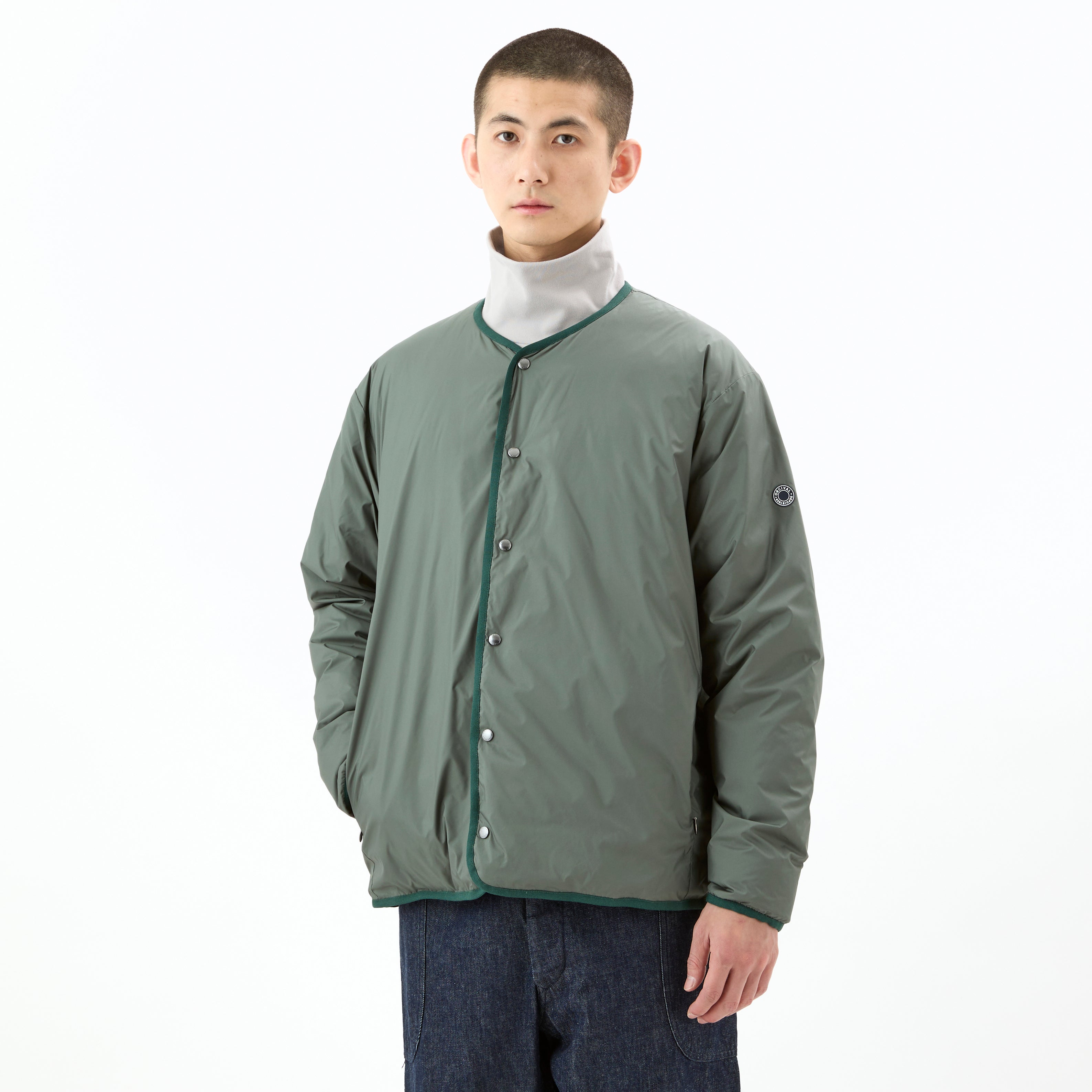 Men's Polyester Taffeta Round Neck  Inner Down Blouson