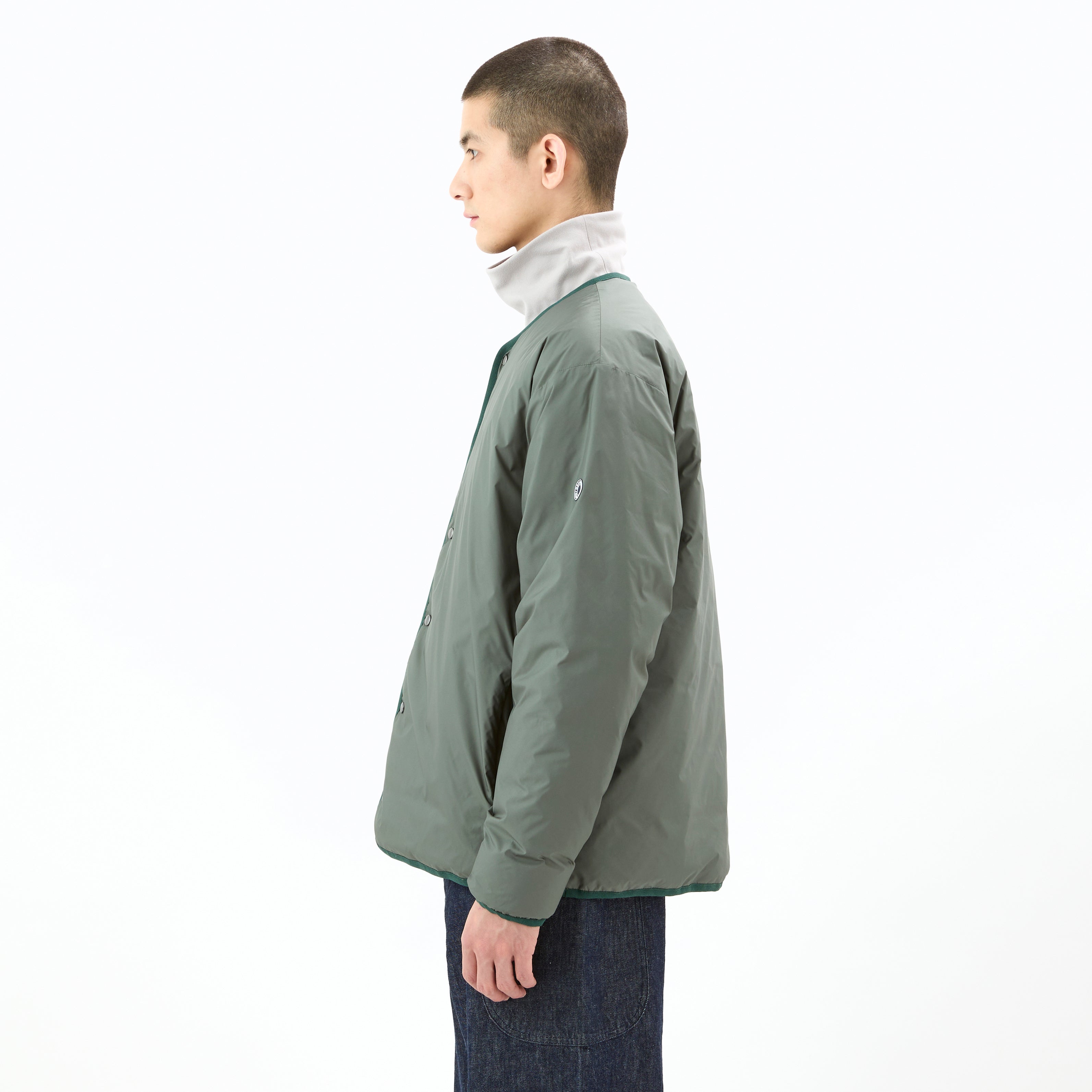 Men's Polyester Taffeta Round Neck  Inner Down Blouson