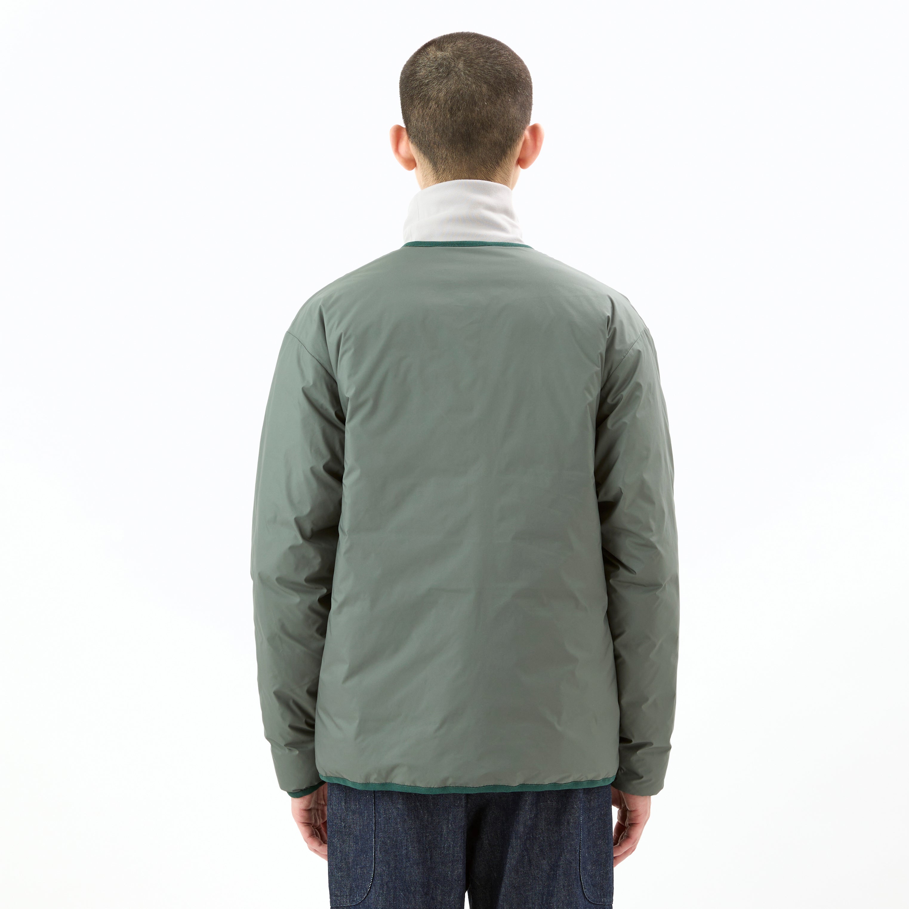 Men's Polyester Taffeta Round Neck  Inner Down Blouson