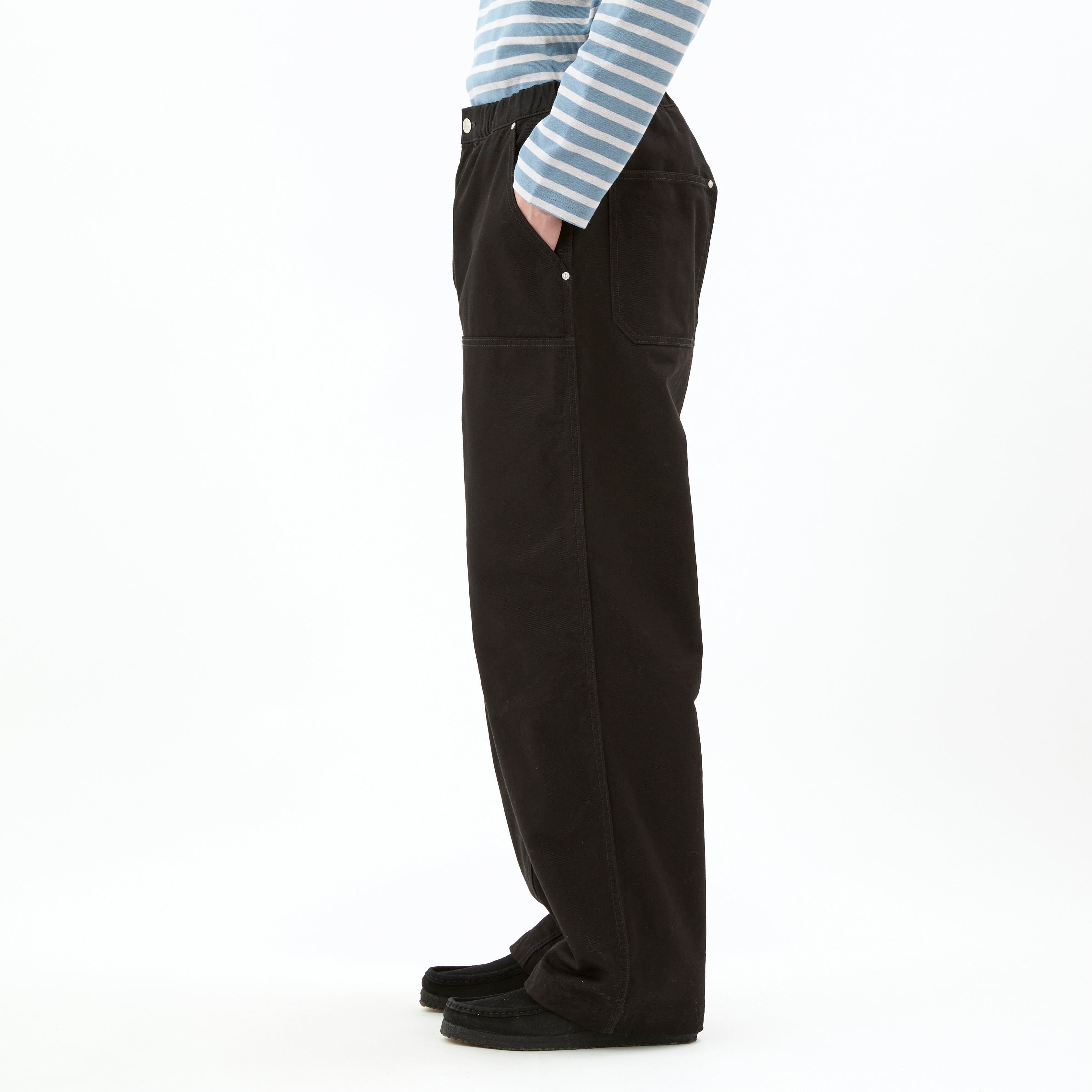 Men's Cotton Twill Double Knee Easy Pants