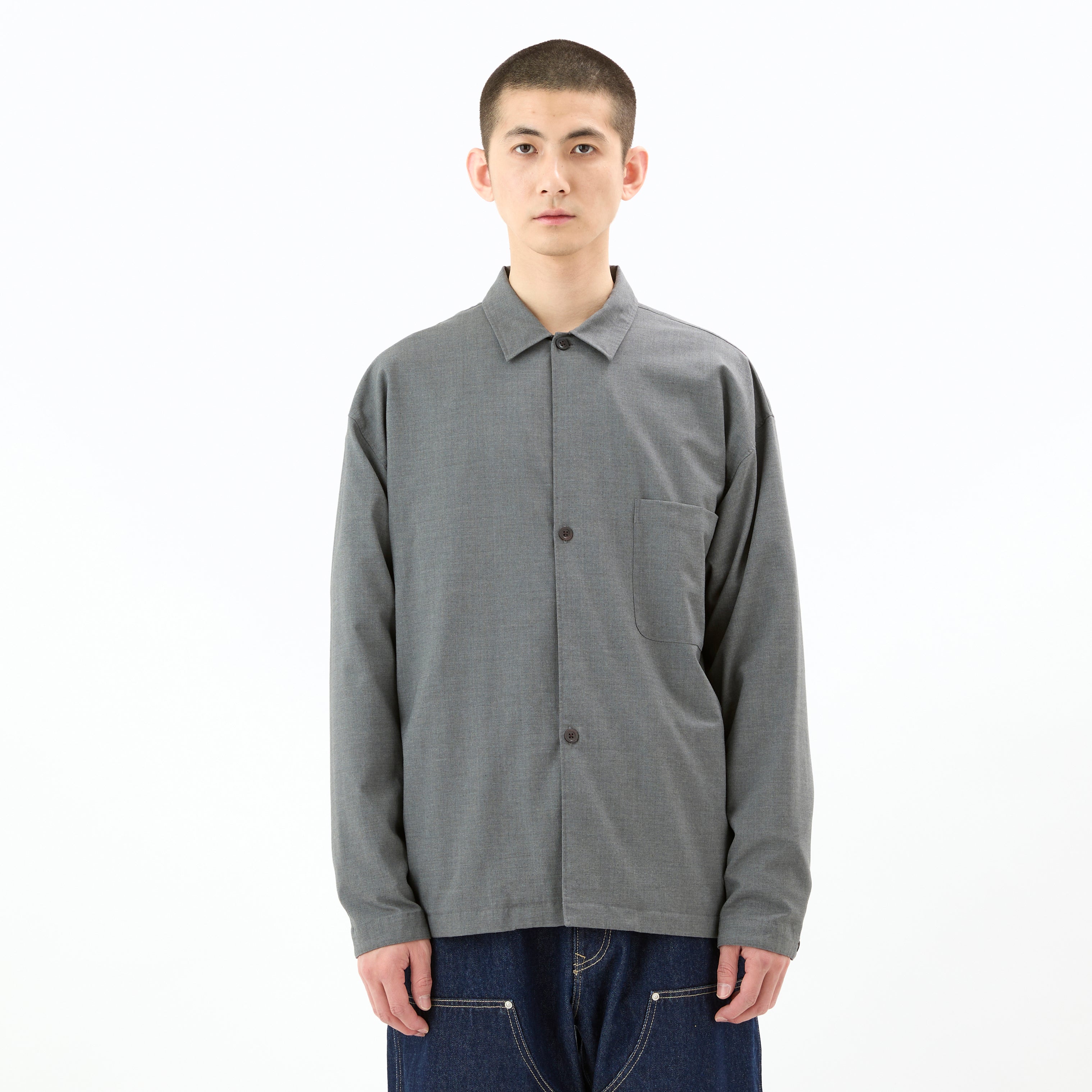 Men's Stretch Broad 3Button Shirt