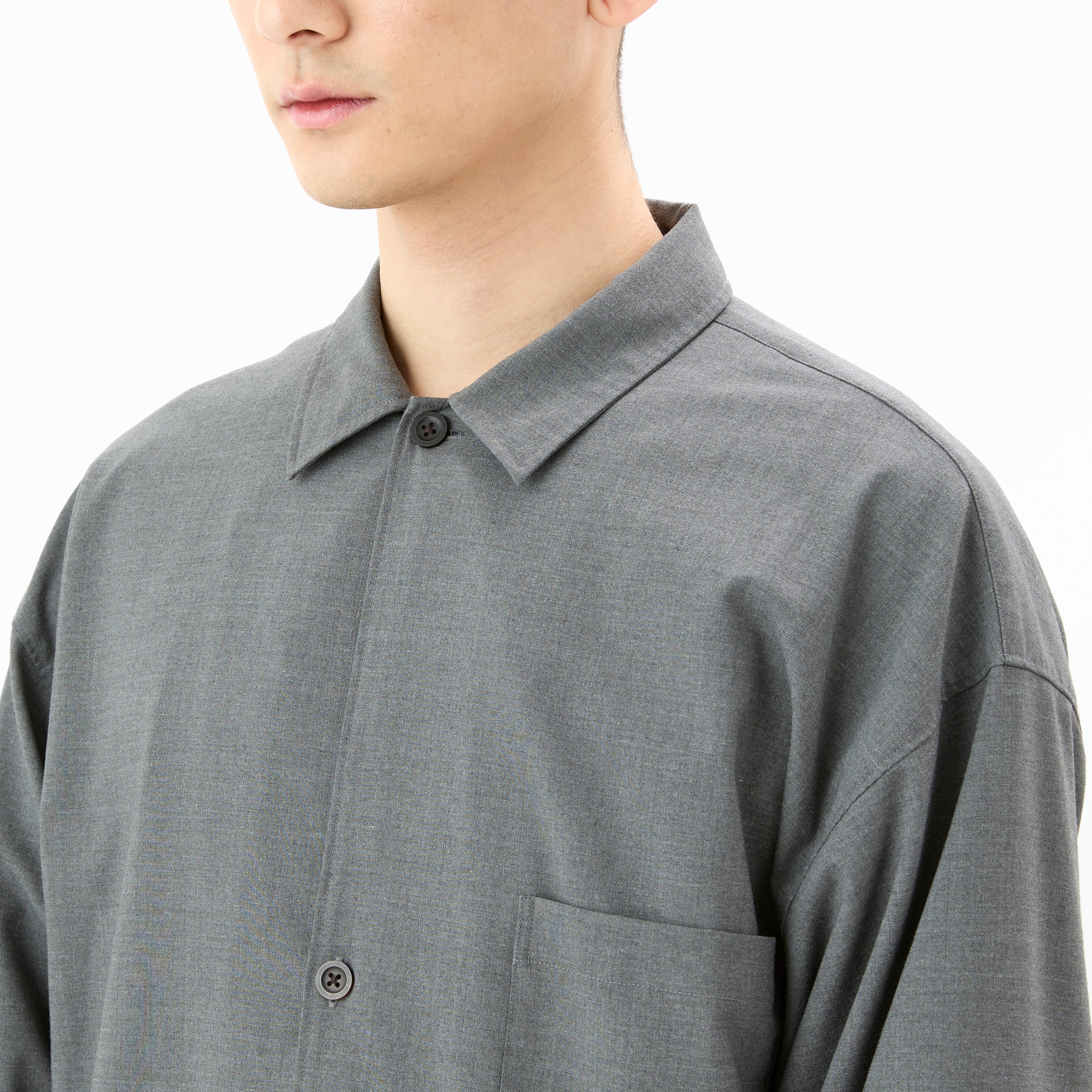 Men's Stretch Broad 3Button Shirt