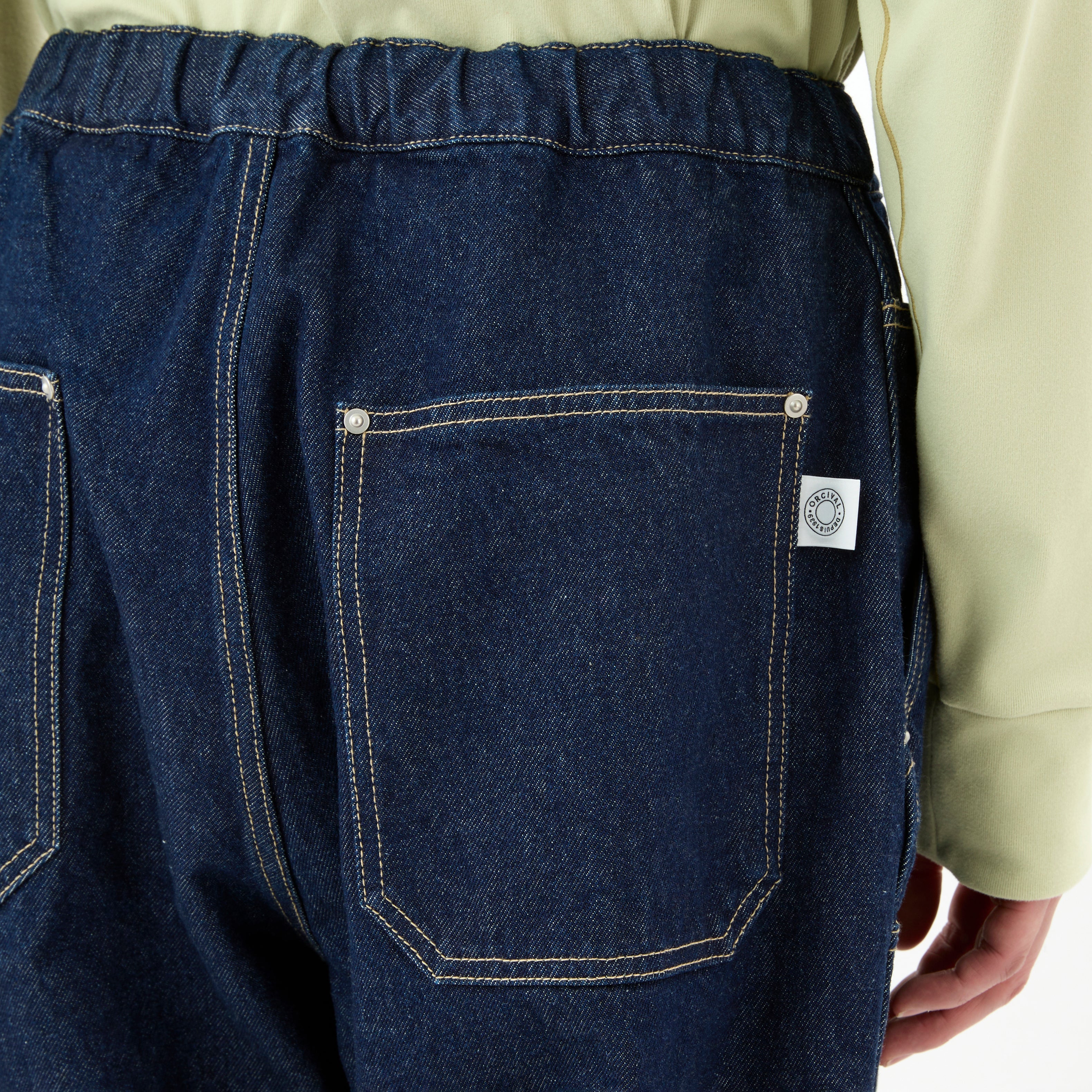 Men's Denim Double Knee Easy Pants