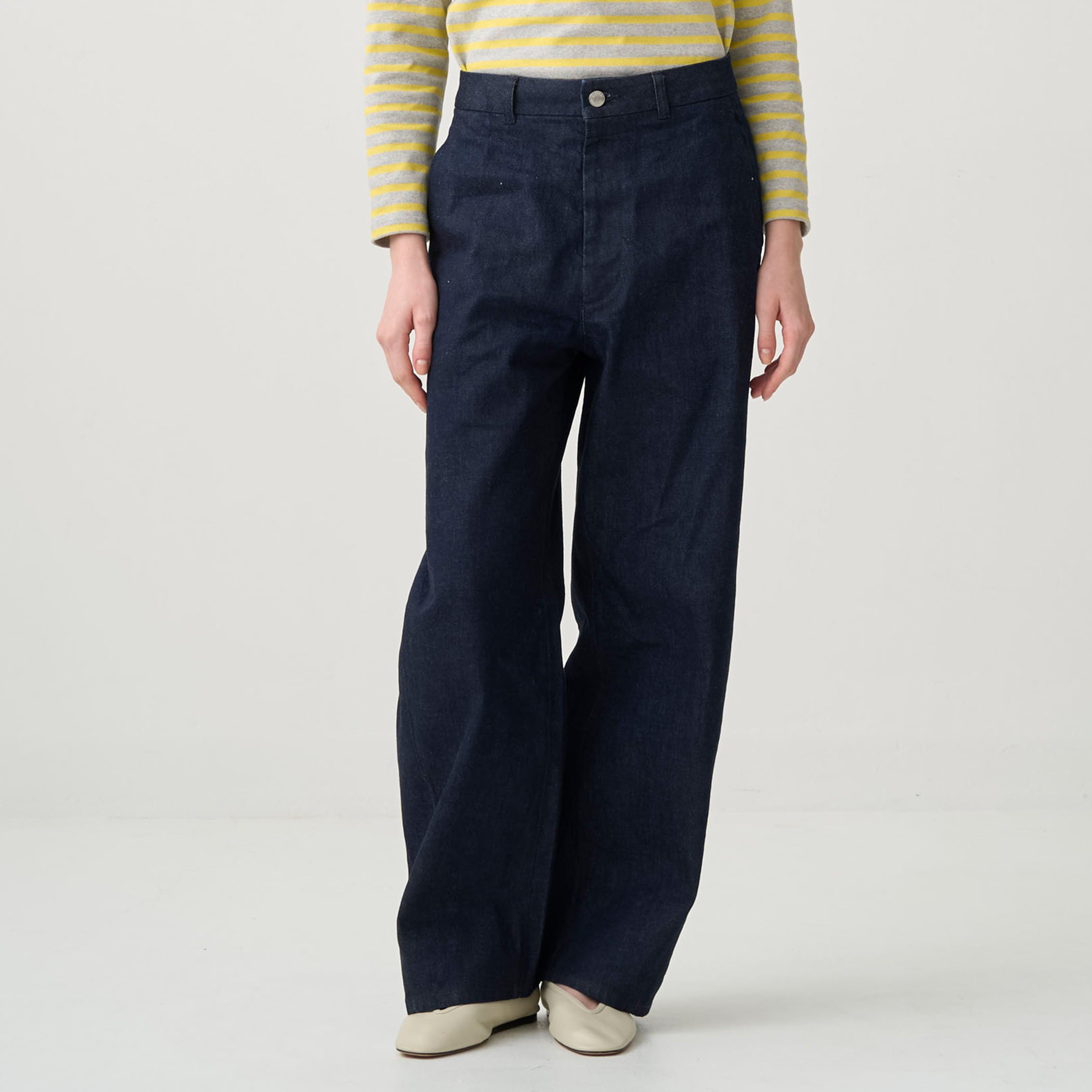 Women's Denim Wide Curve Pants Indigo Navy