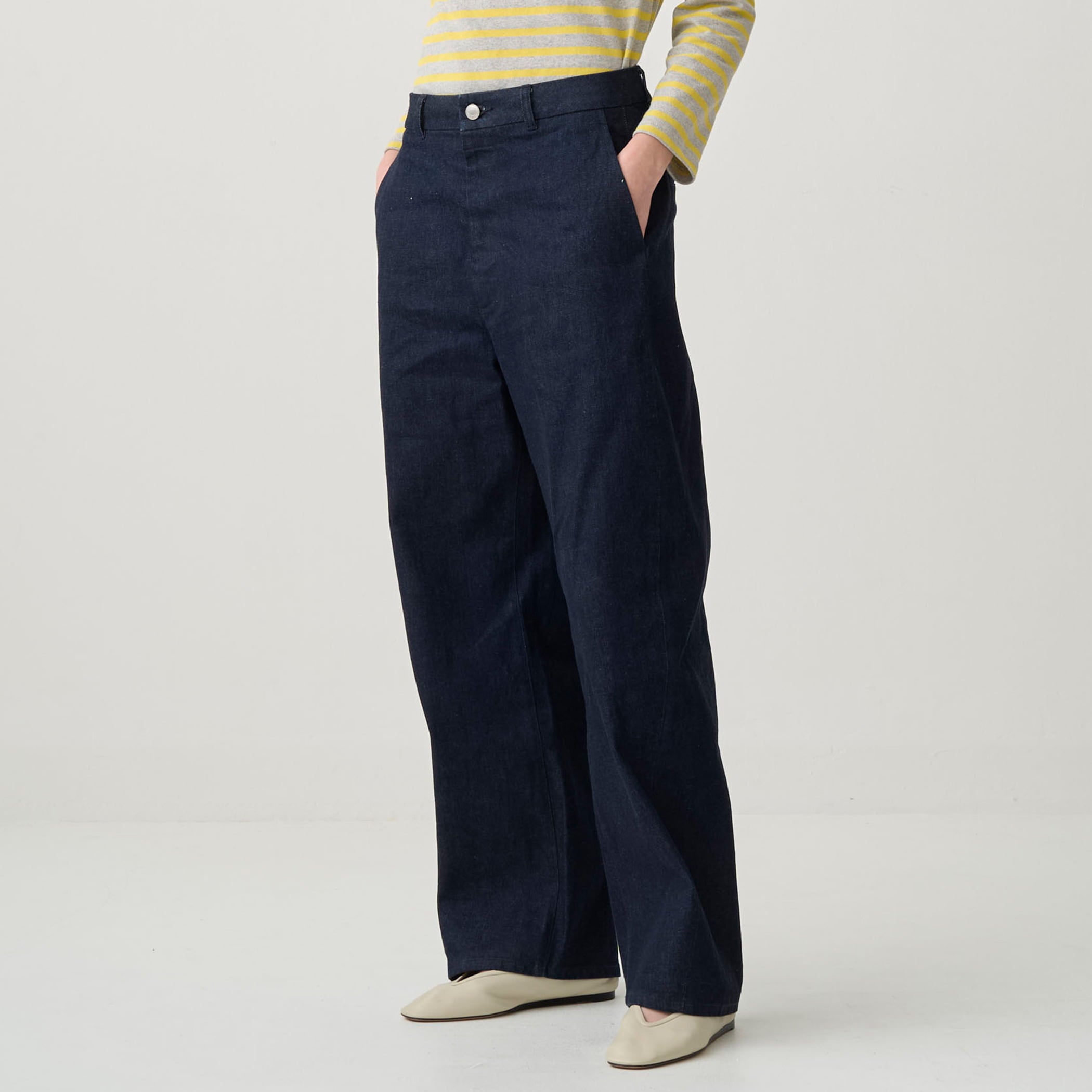 Women's Denim Wide Curve Pants Indigo Navy