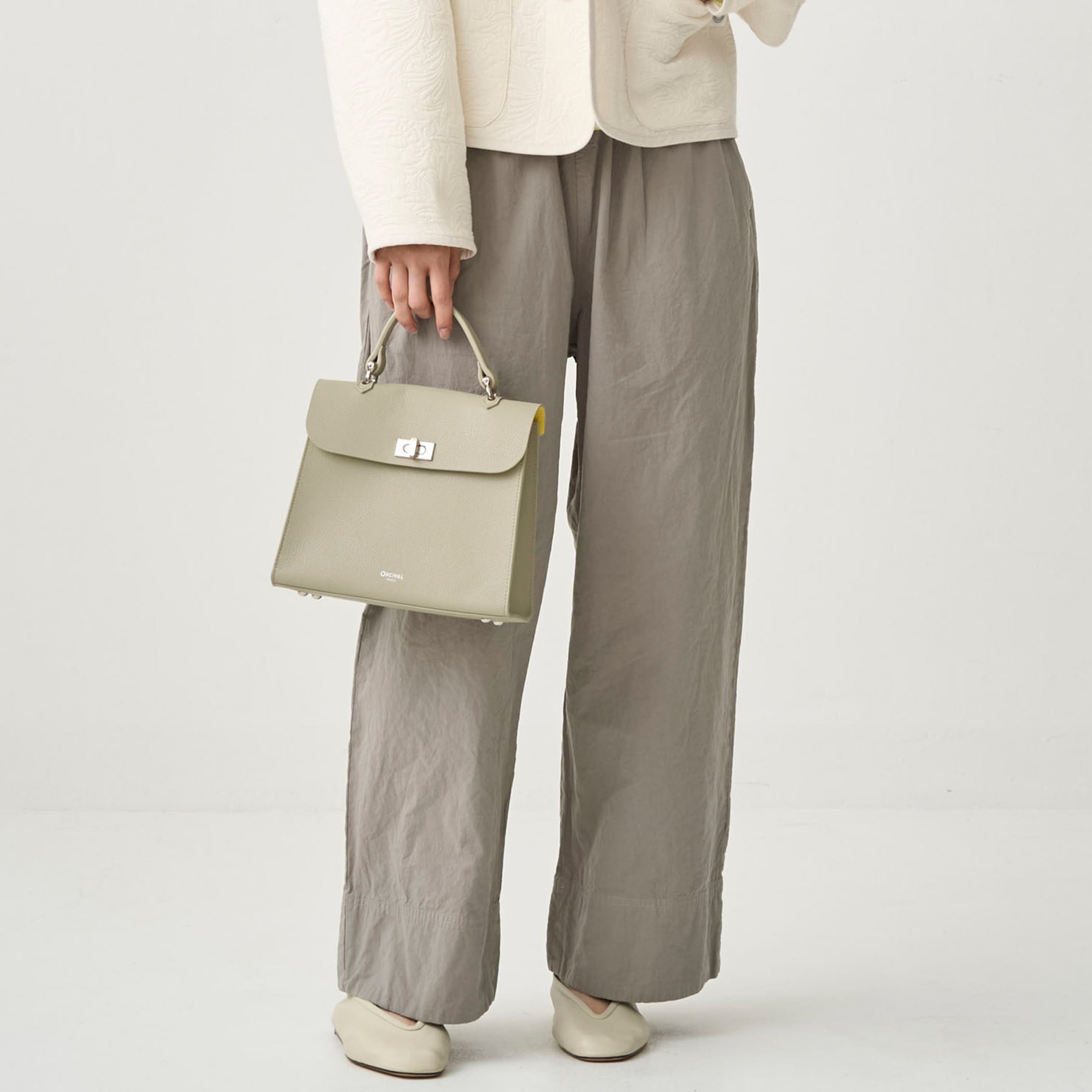 Double Face Leather Handbag