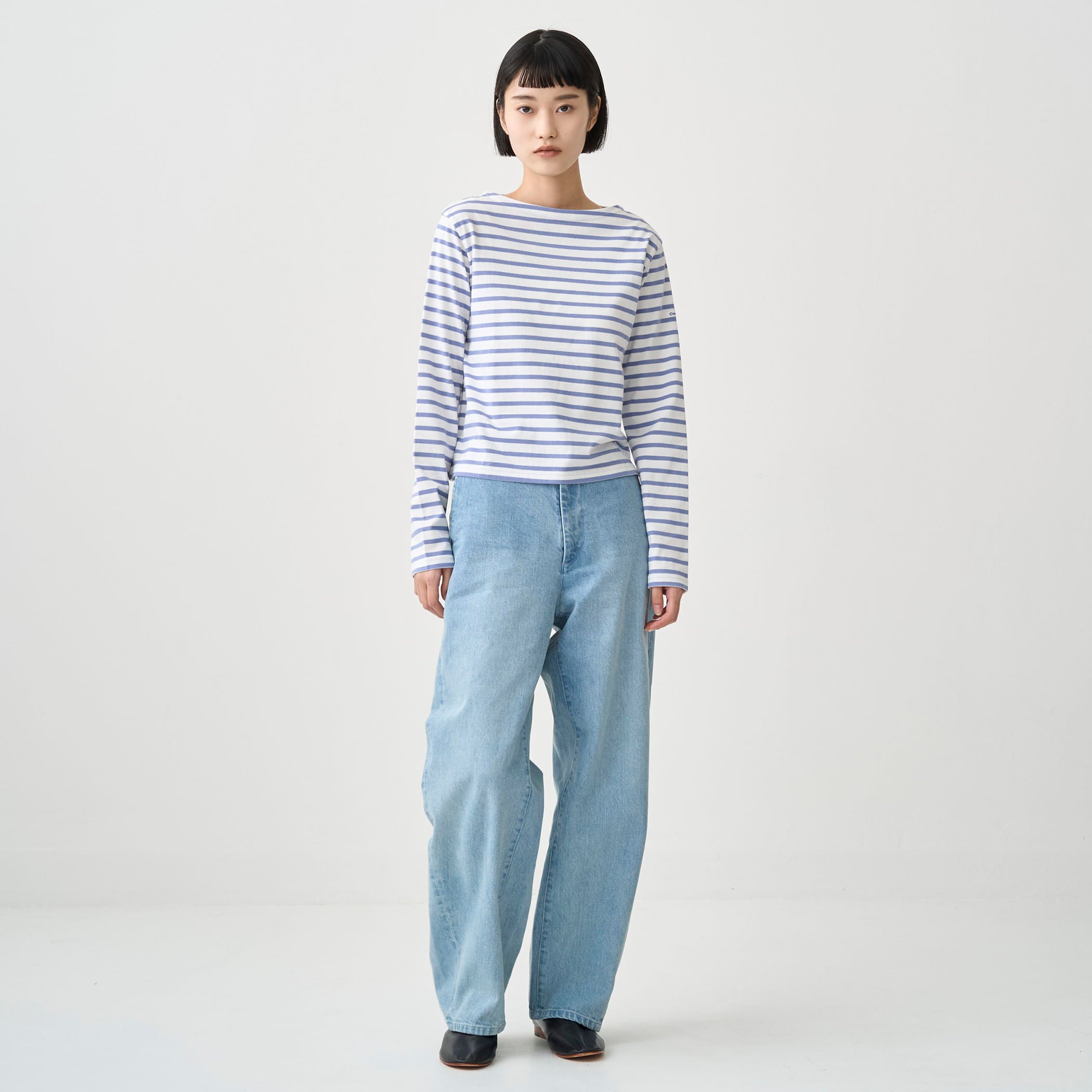 Women's Cotton Jersey Boat Neck Short Pullover