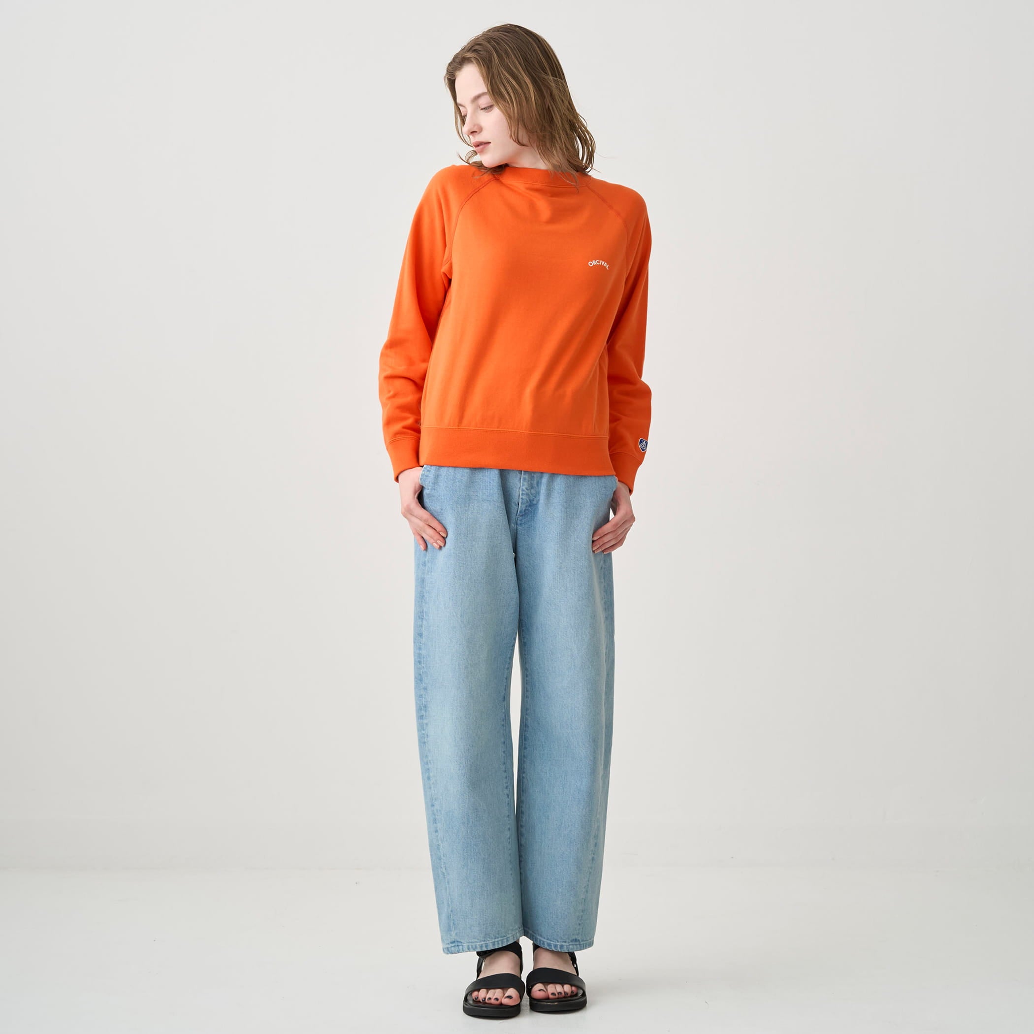 Women's Light French Terry Boat Neck Sweat｜ORCIVAL