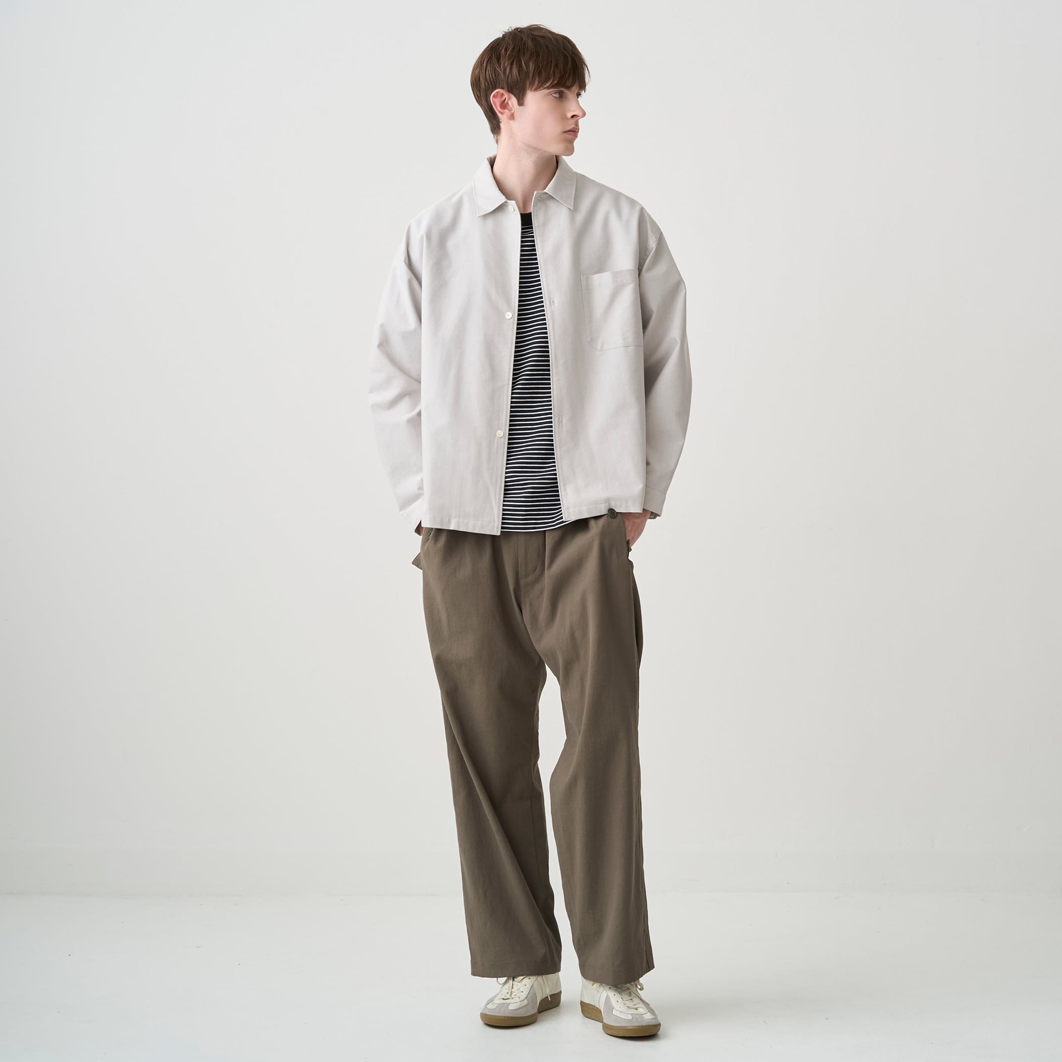 Men's Classic Oxford Regular Collar Outer Shirt