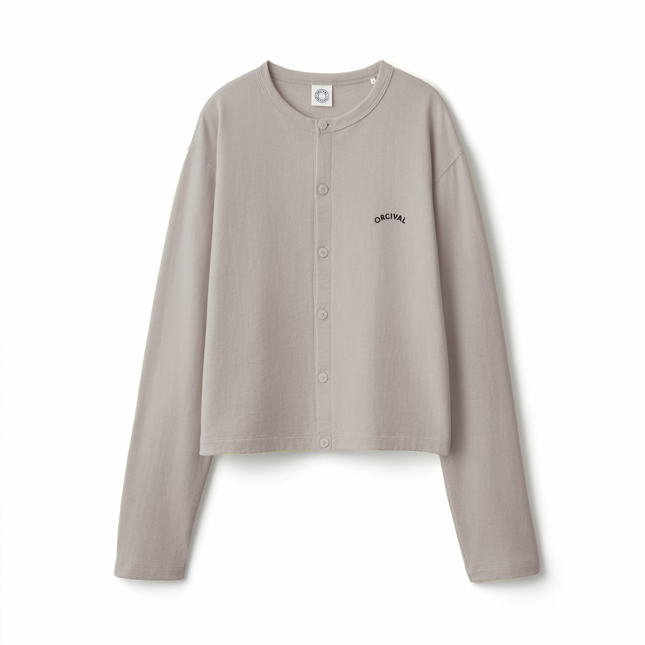 Women's Cotton Nylon See Through Crew Neck Cardigan