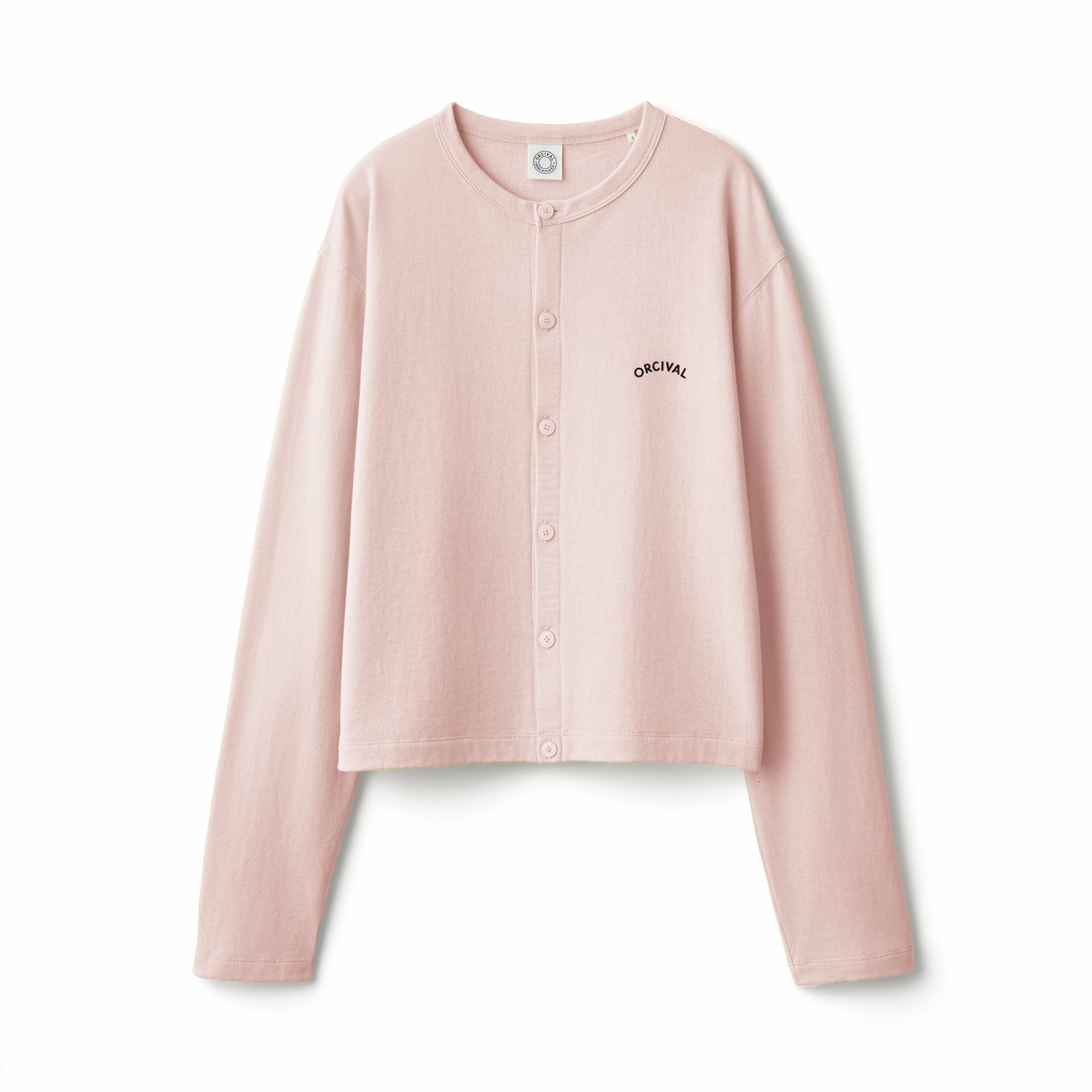 Women's Cotton Nylon See Through Crew Neck Cardigan