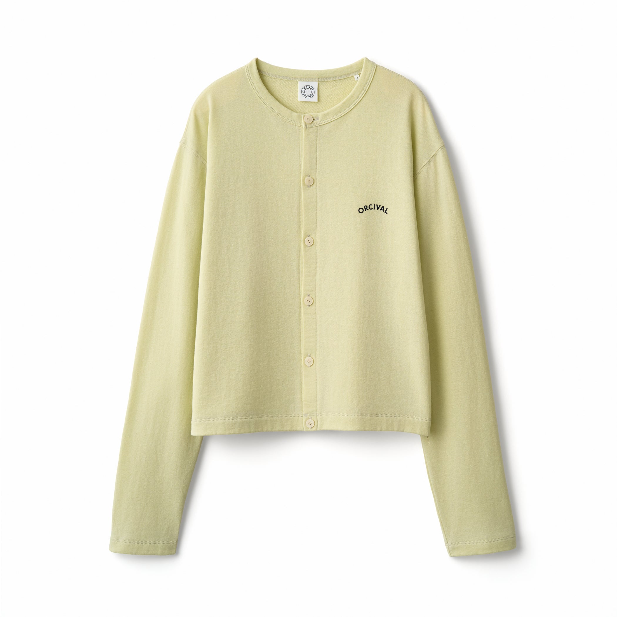 Women's Cotton Nylon See Through Crew Neck Cardigan