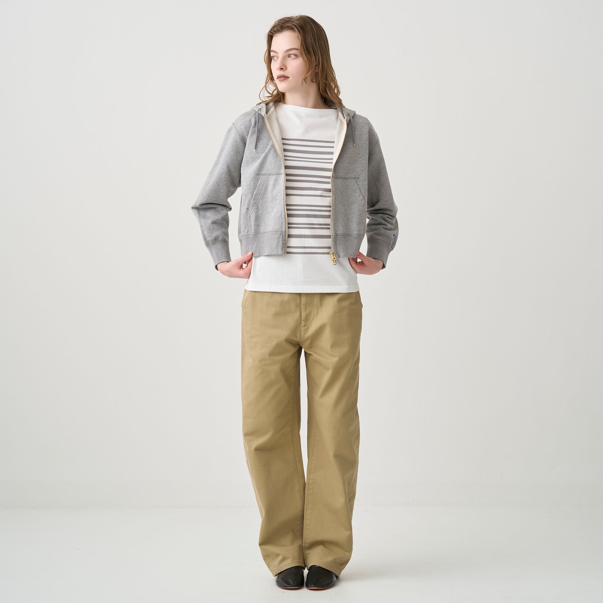 ORCIVAL　FRENCH TERRYジップパーカー Women's French Terry Zip Hoodie｜ORCIVAL