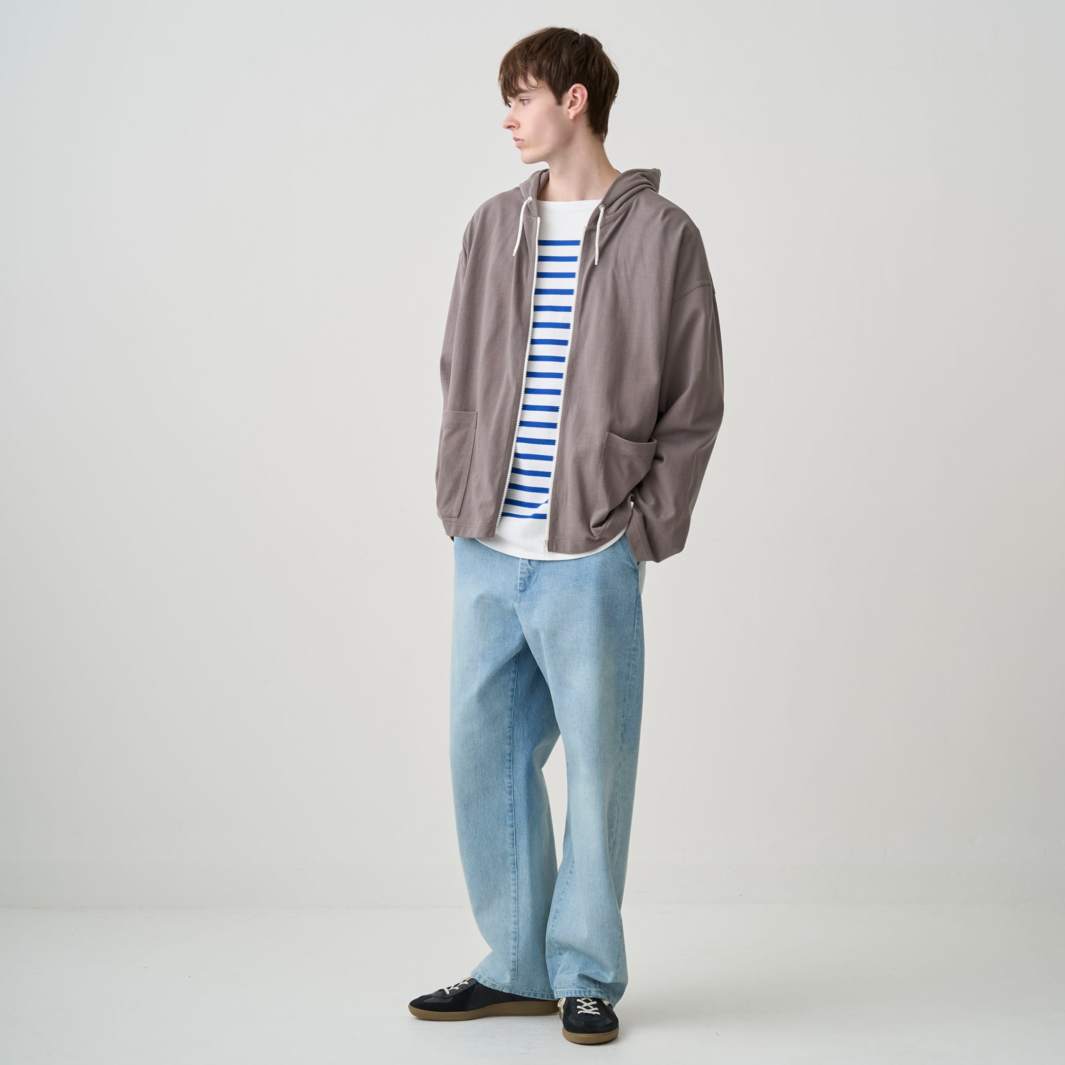 Cotton Zip Up Hood Jacket