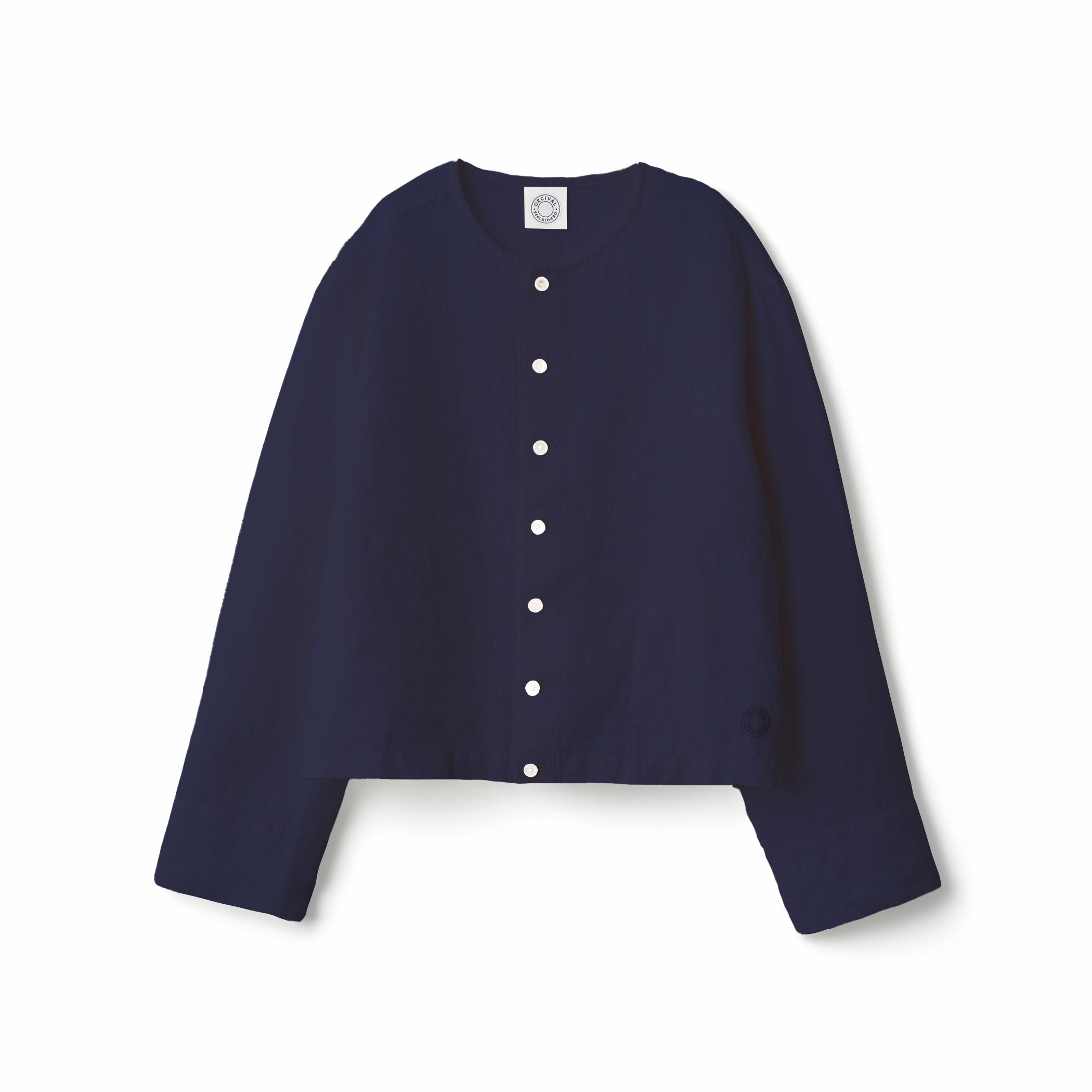 Women's Linen Crew Neck Cardigan