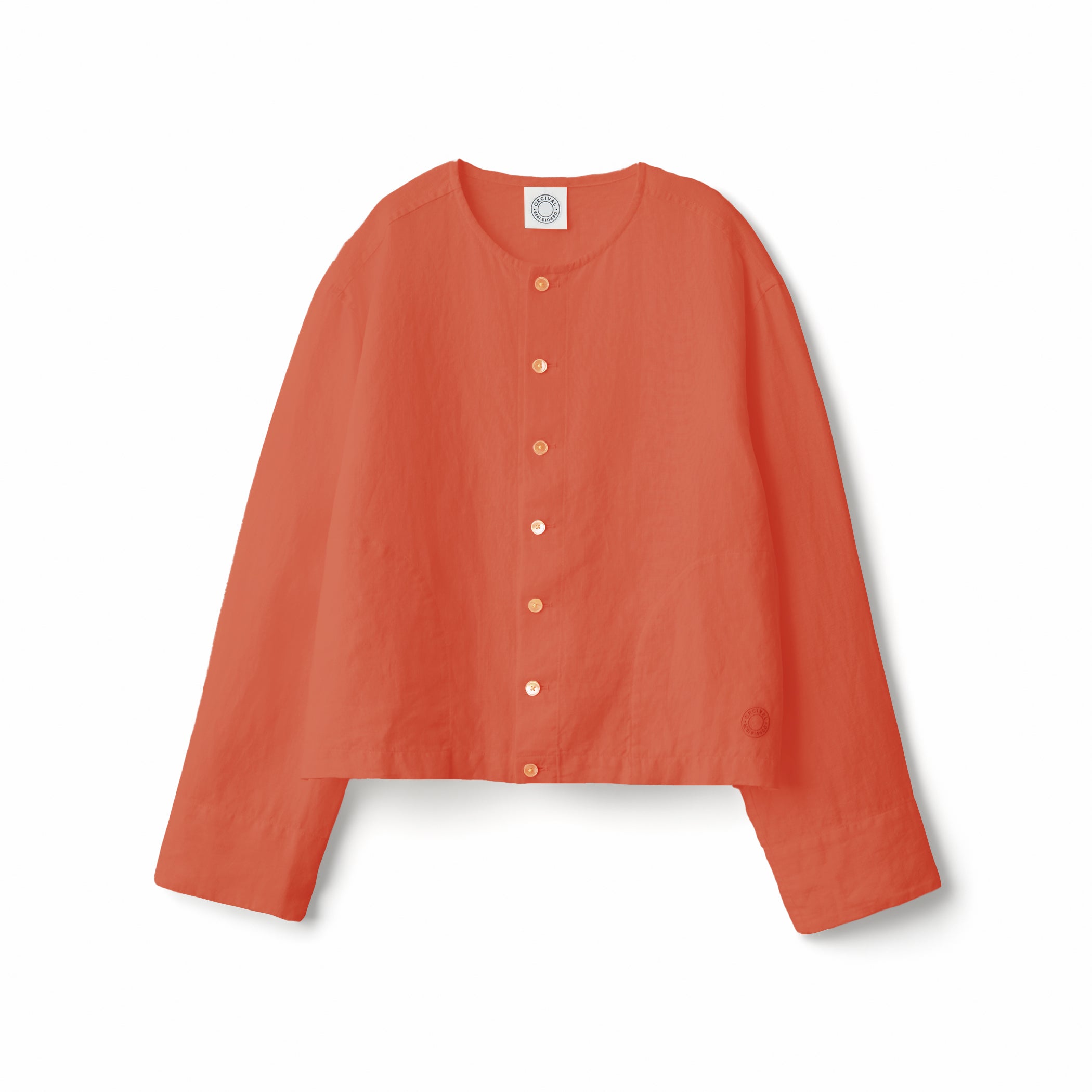 Women's Linen Crew Neck Cardigan
