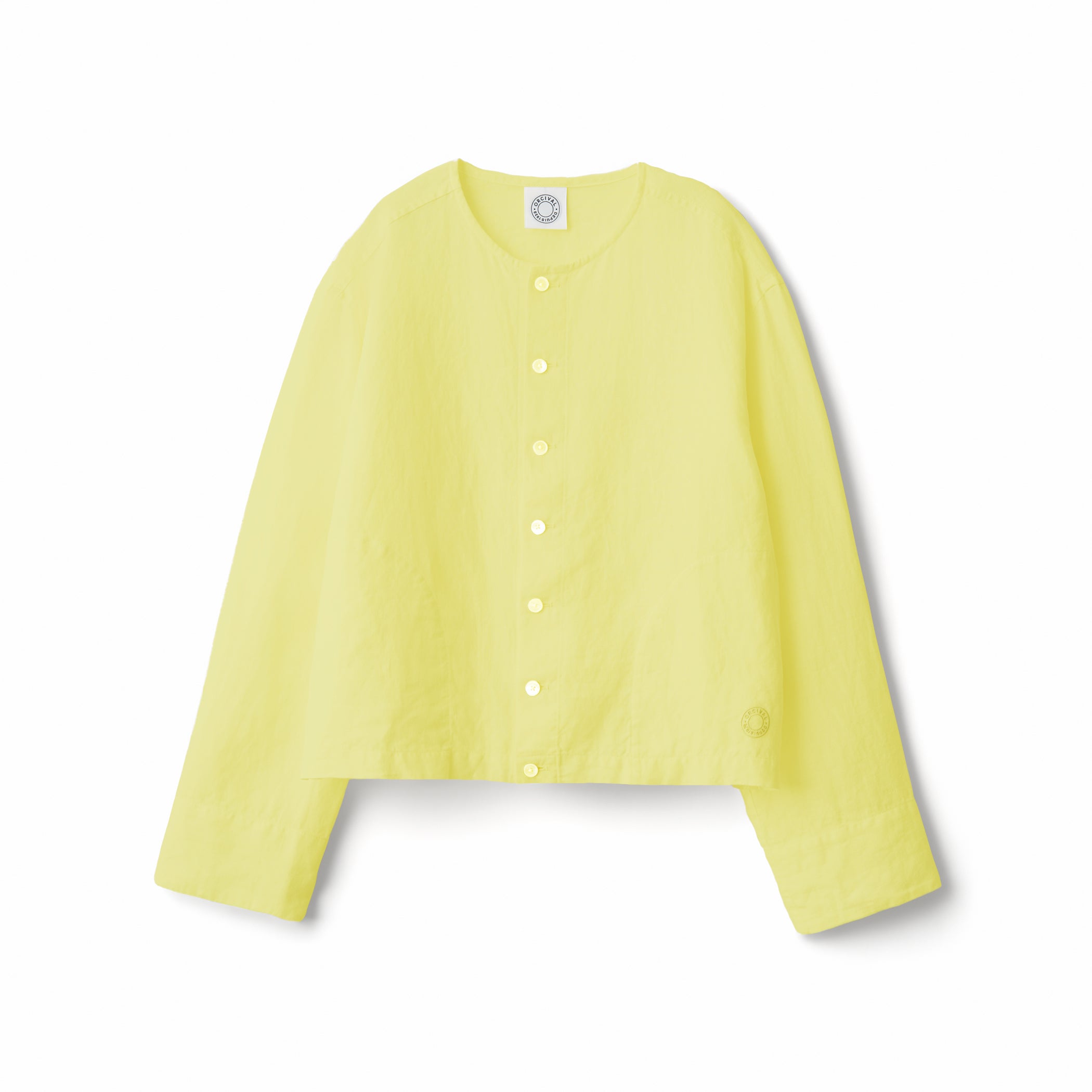 Women's Linen Crew Neck Cardigan｜ORCIVAL