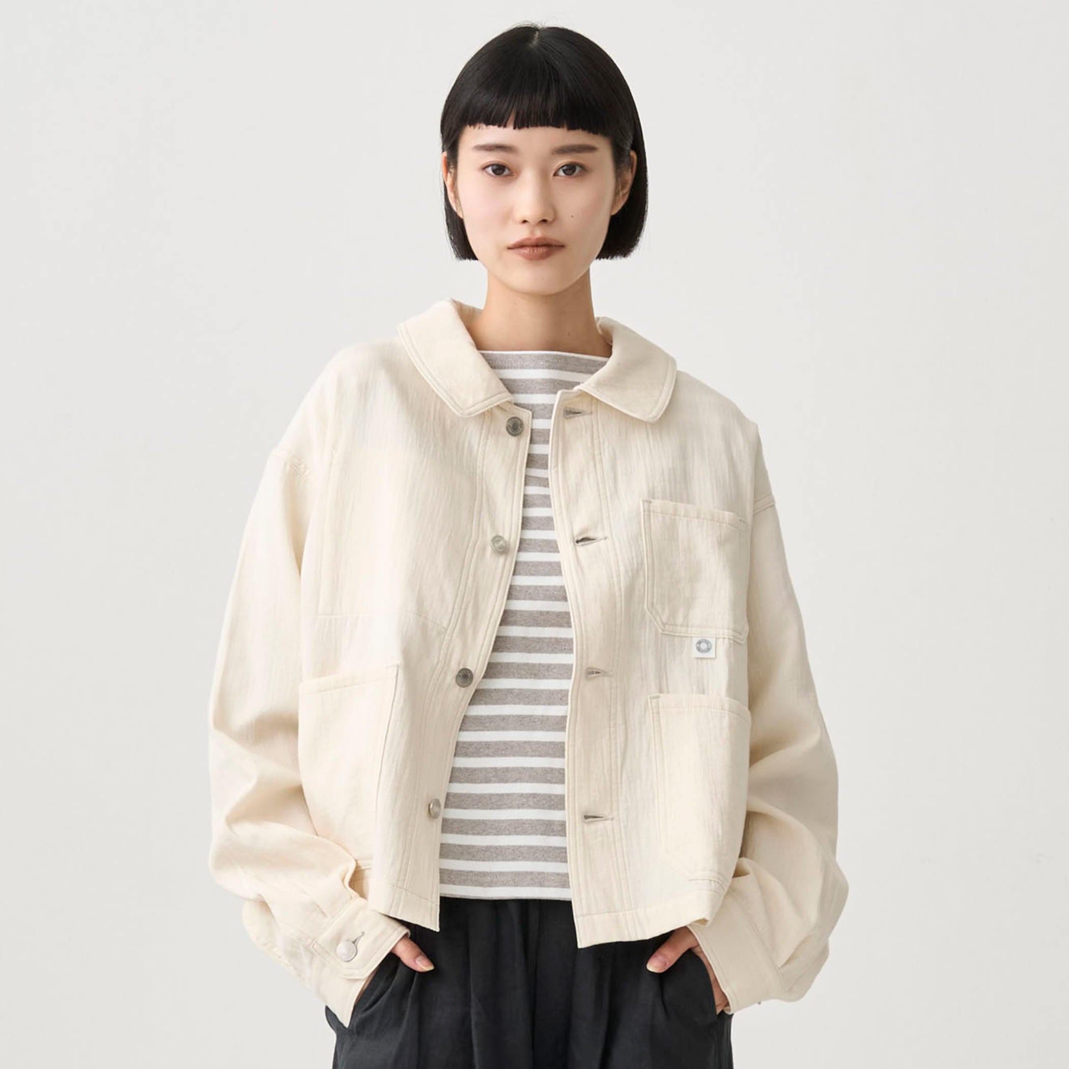 Women's Twill Double Gauze Coveralls Jacket