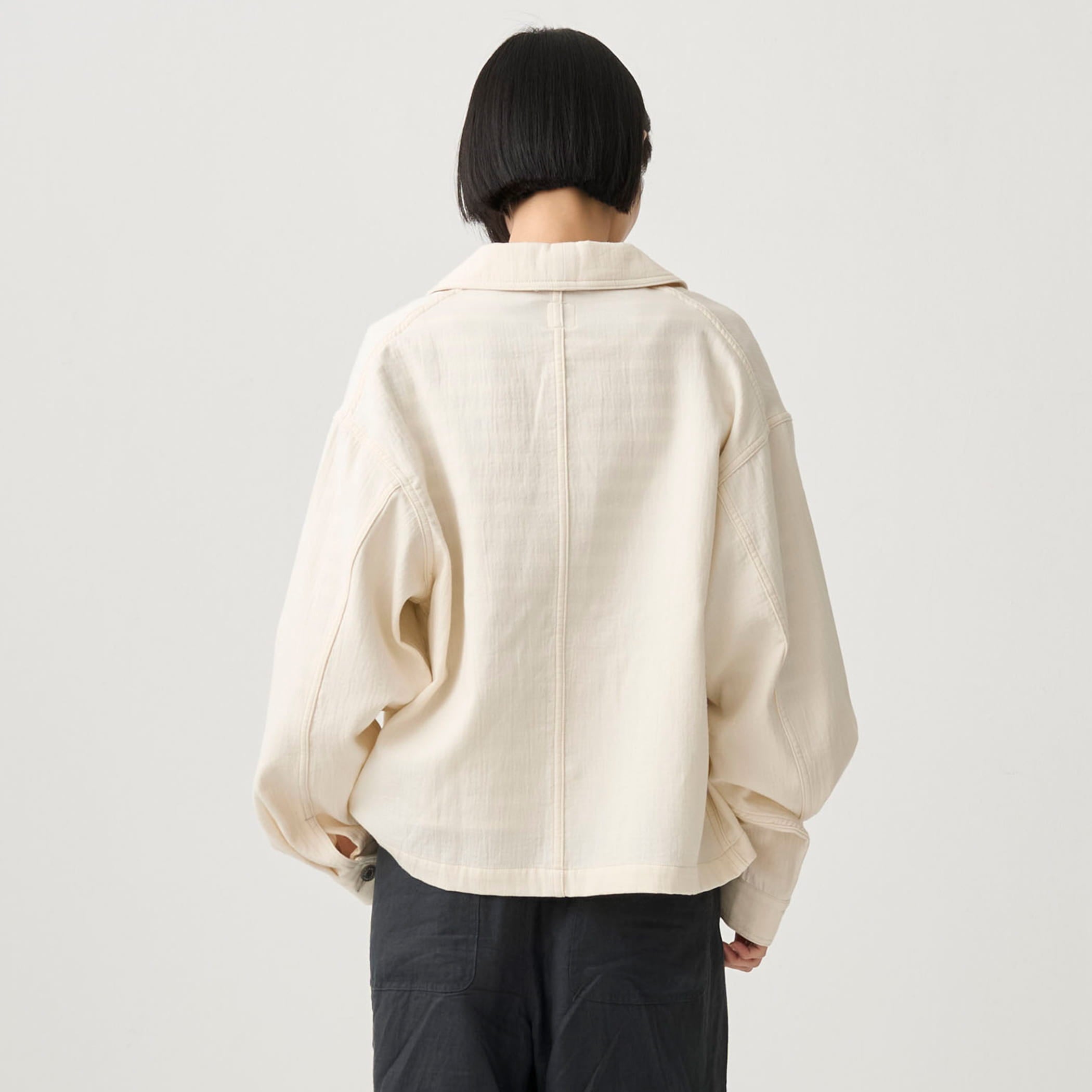 Women's Twill Double Gauze Coveralls Jacket