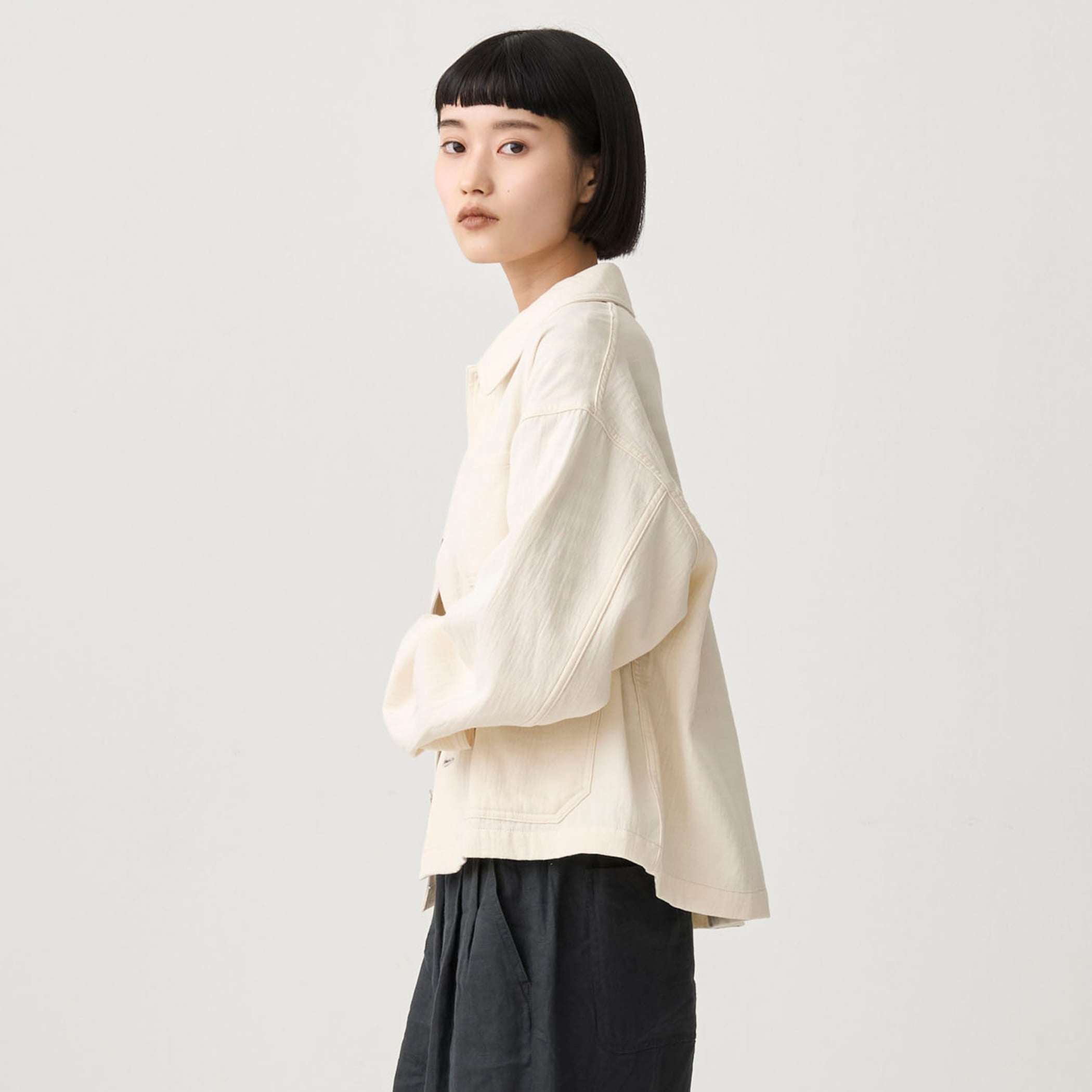 Women's Twill Double Gauze Coveralls Jacket