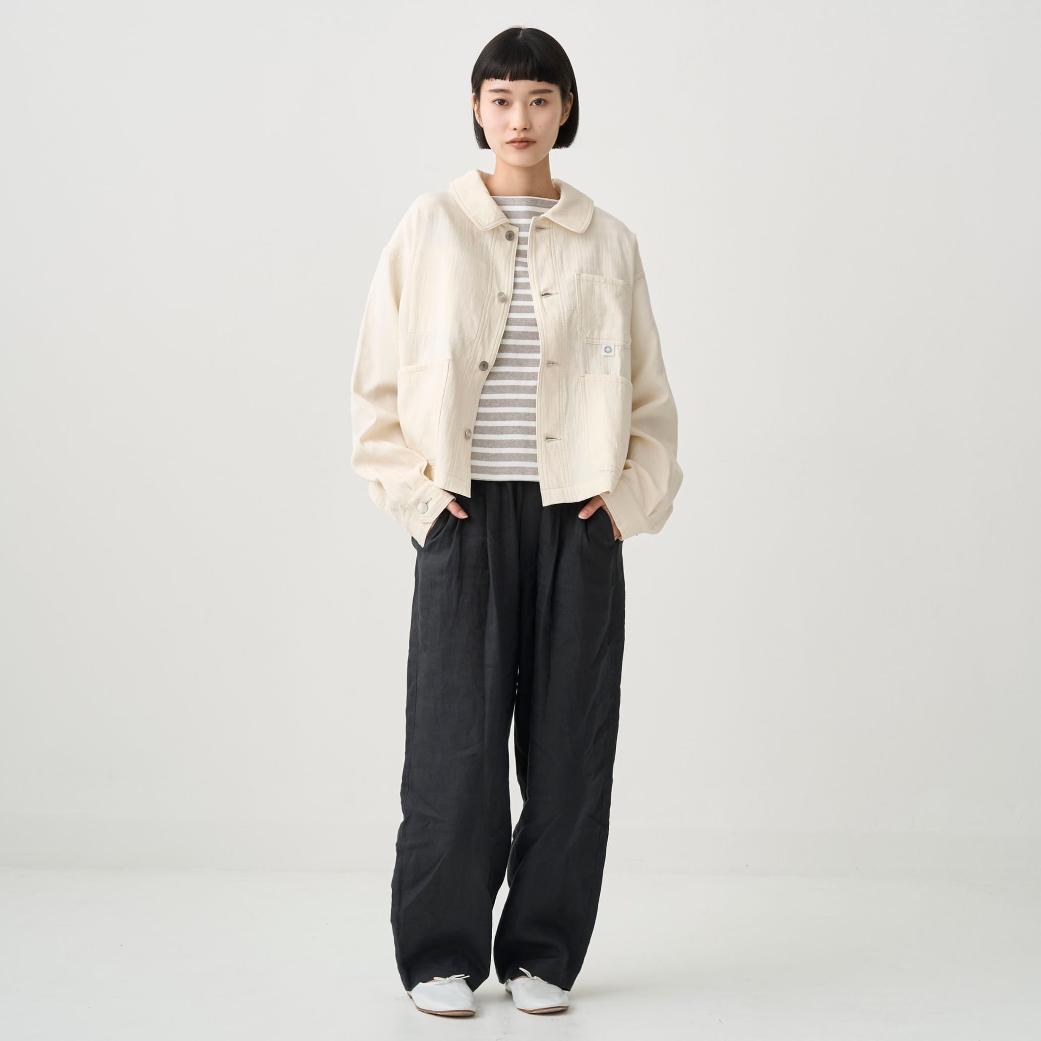 Sov. ルミナスオーガンジージャケット Women's Twill Double Gauze Coveralls Jacket｜ORCIVAL