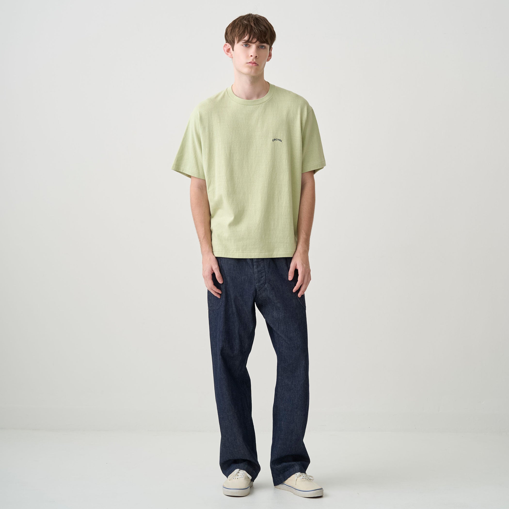 Men's Uneven Jersey Embroidery Short Sleeve T-shirt