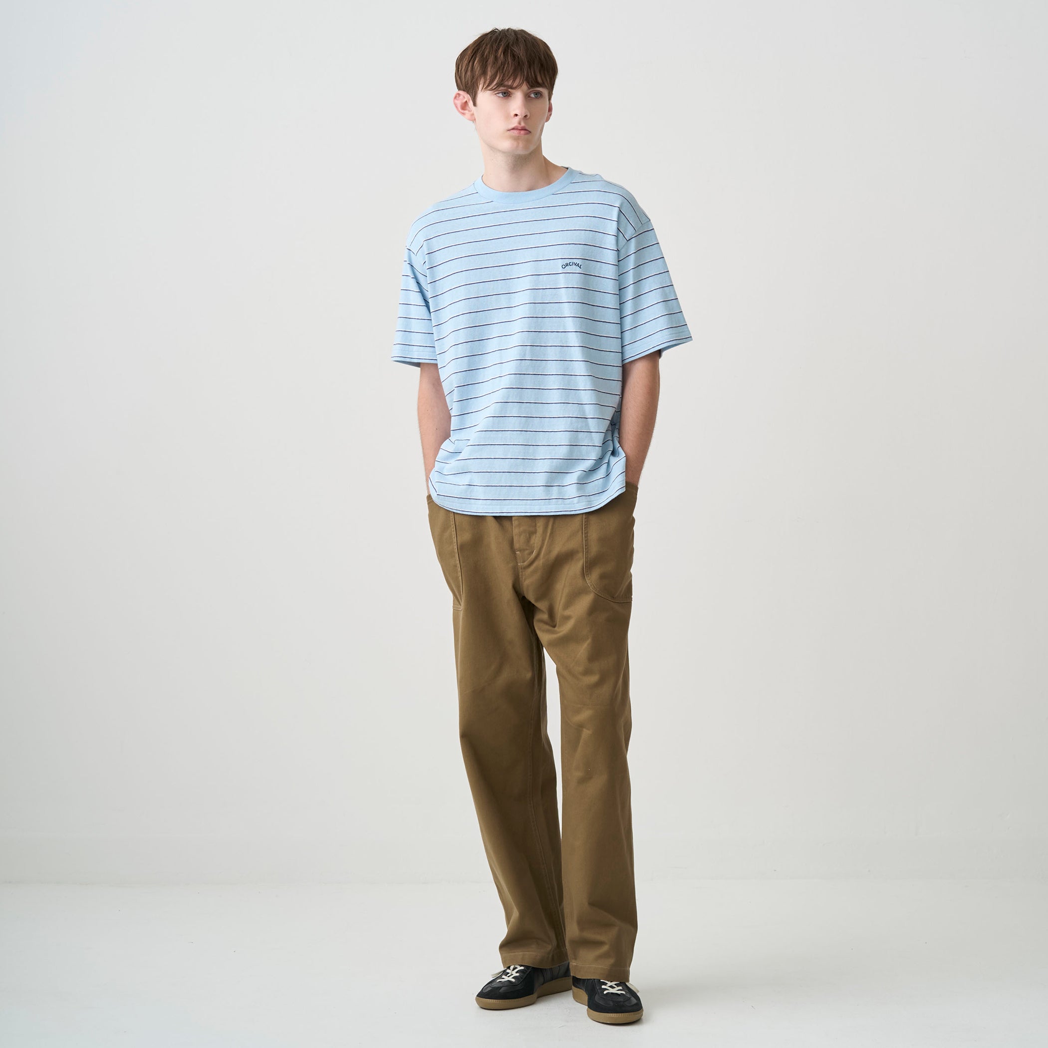 Men's Uneven Jersey Embroidery Short Sleeve T-shirt