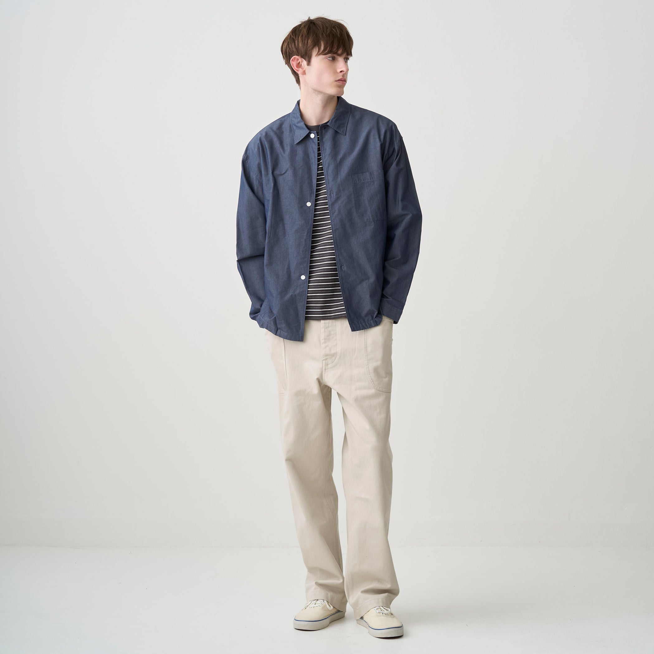 Men's Cupra Cotton Broad Regular Collar Outer Shirt｜ORCIVAL