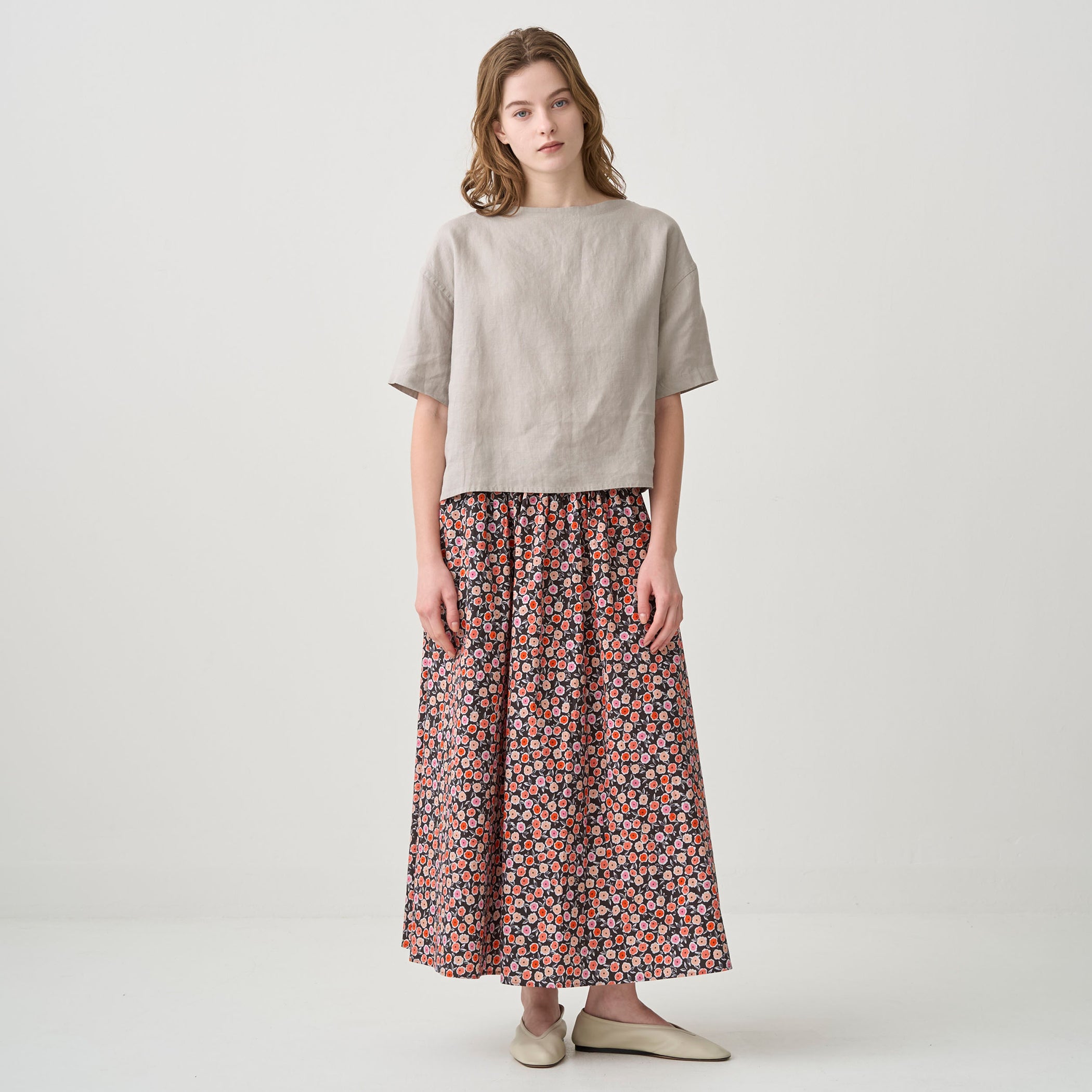 Women's Linen Boat Neck Pullover