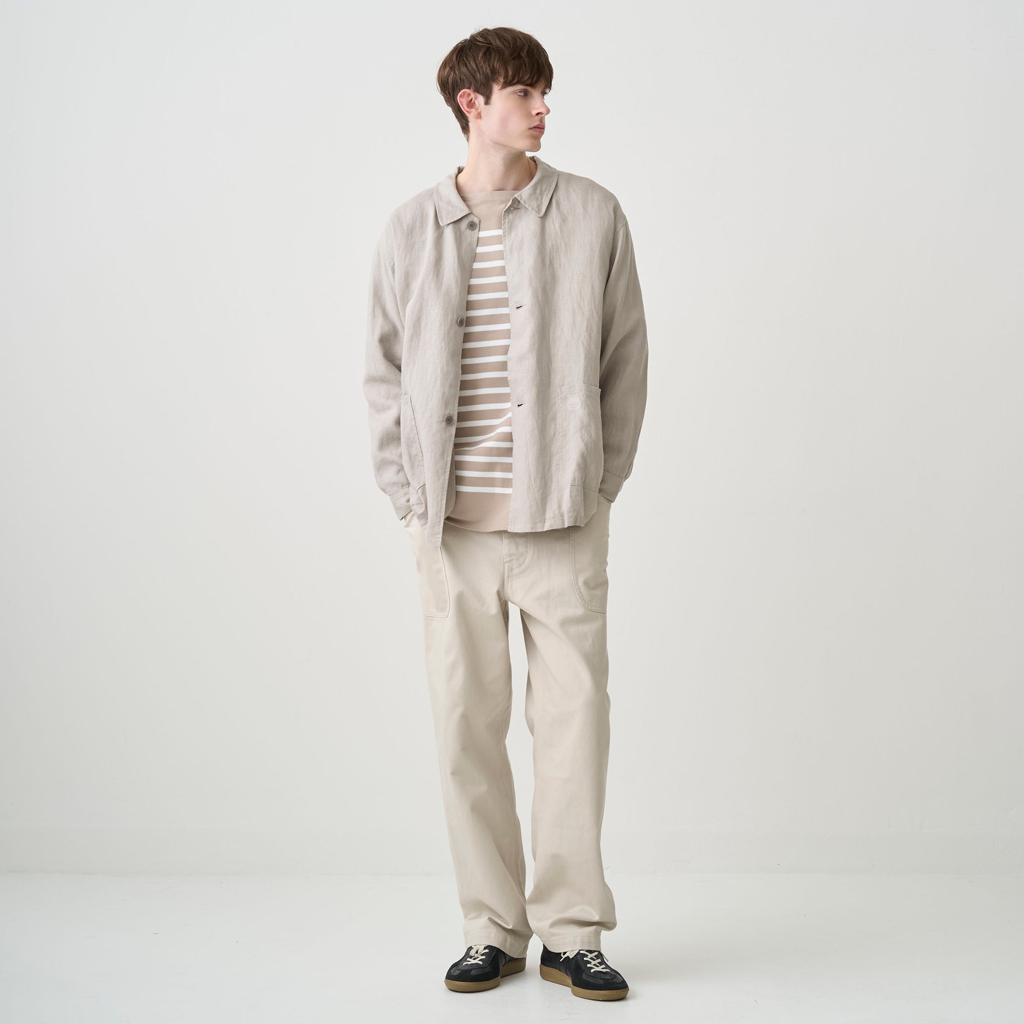 Men's Linen Coverall Shirt
