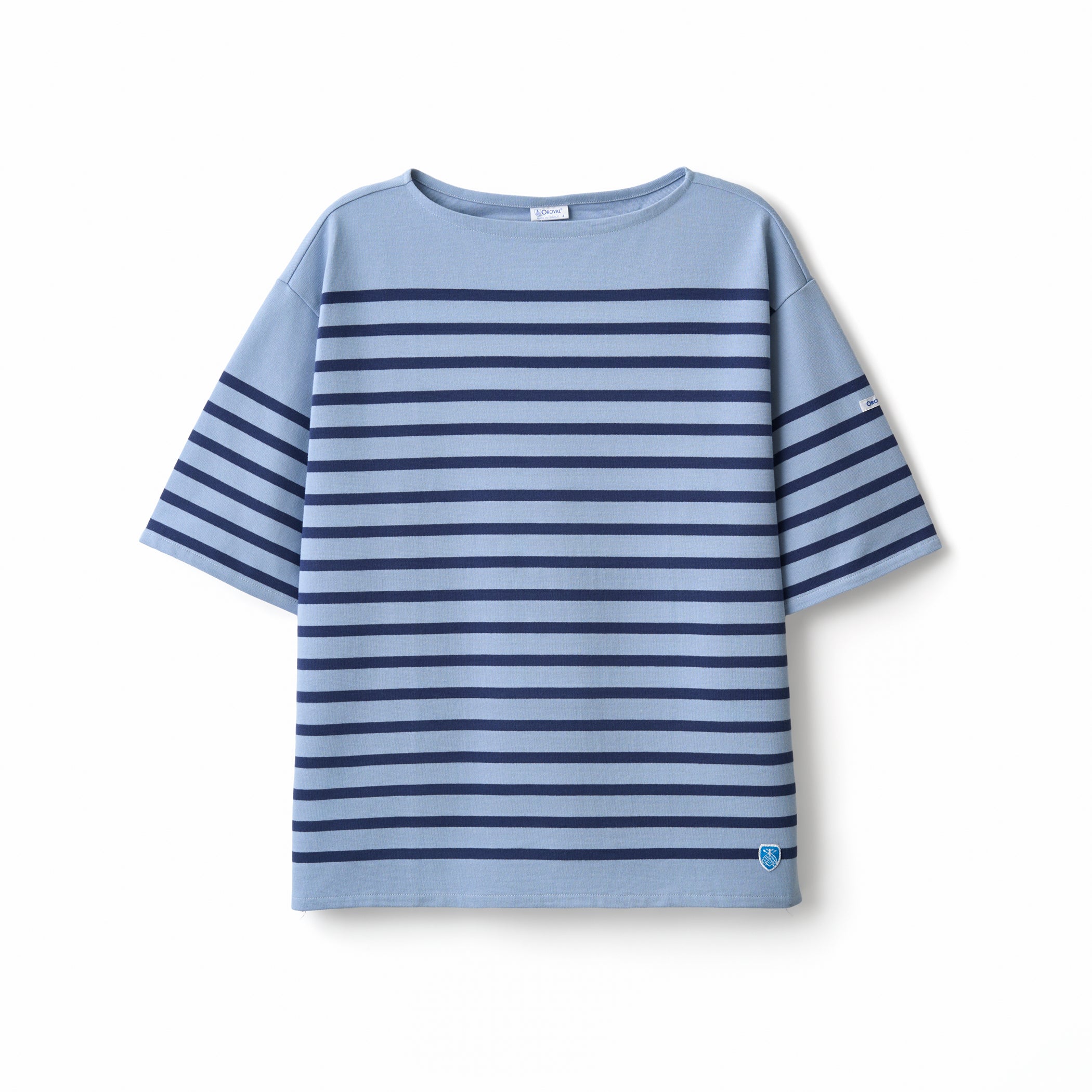Men's Rachel Wide Boat Neck Half Sleeve Basque Shirt