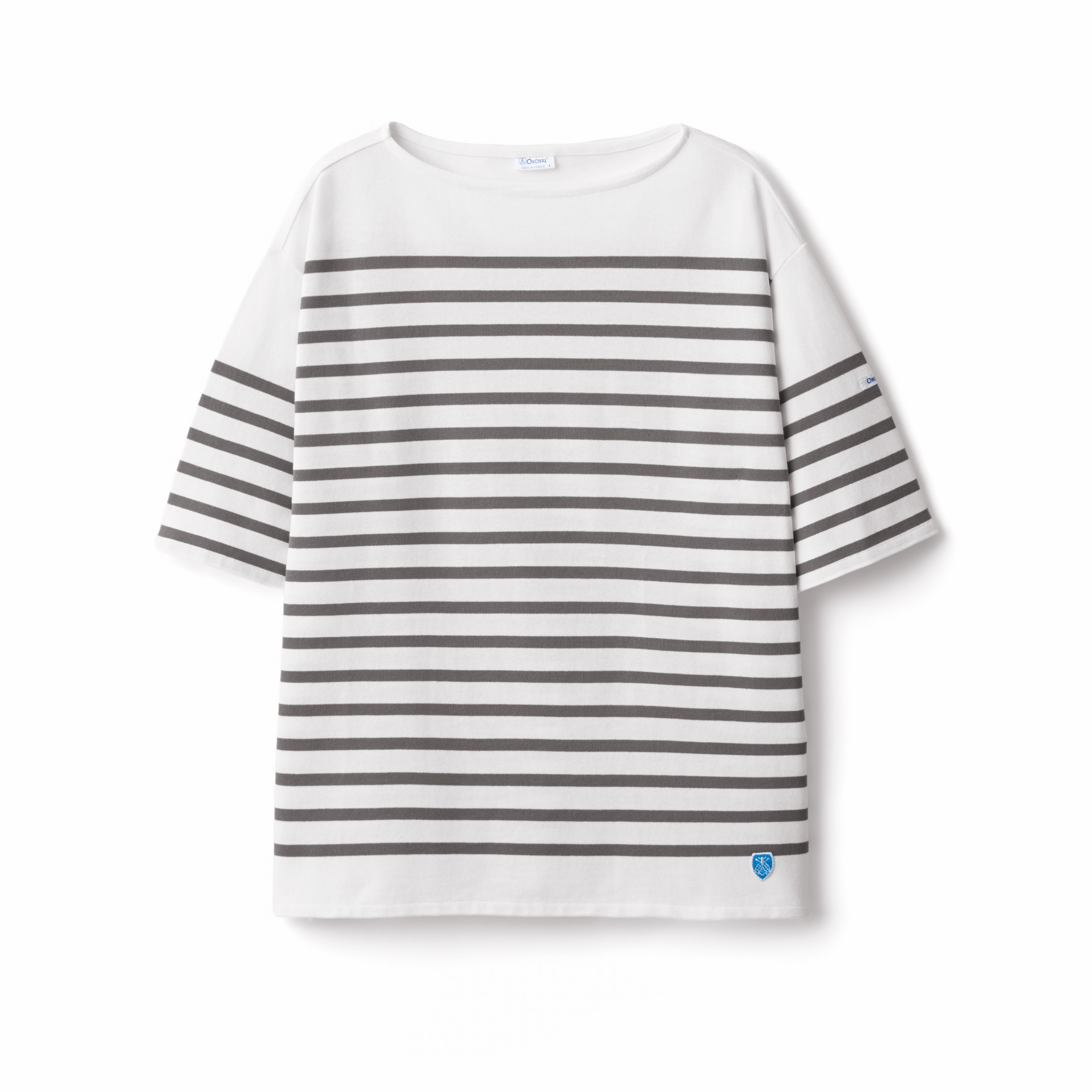 Men's Rachel Wide Boat Neck Half Sleeve Basque Shirt