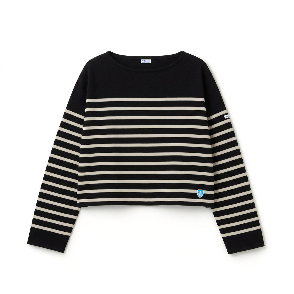 Women's Rachel Boat Neck Cropped Basque Shirt
