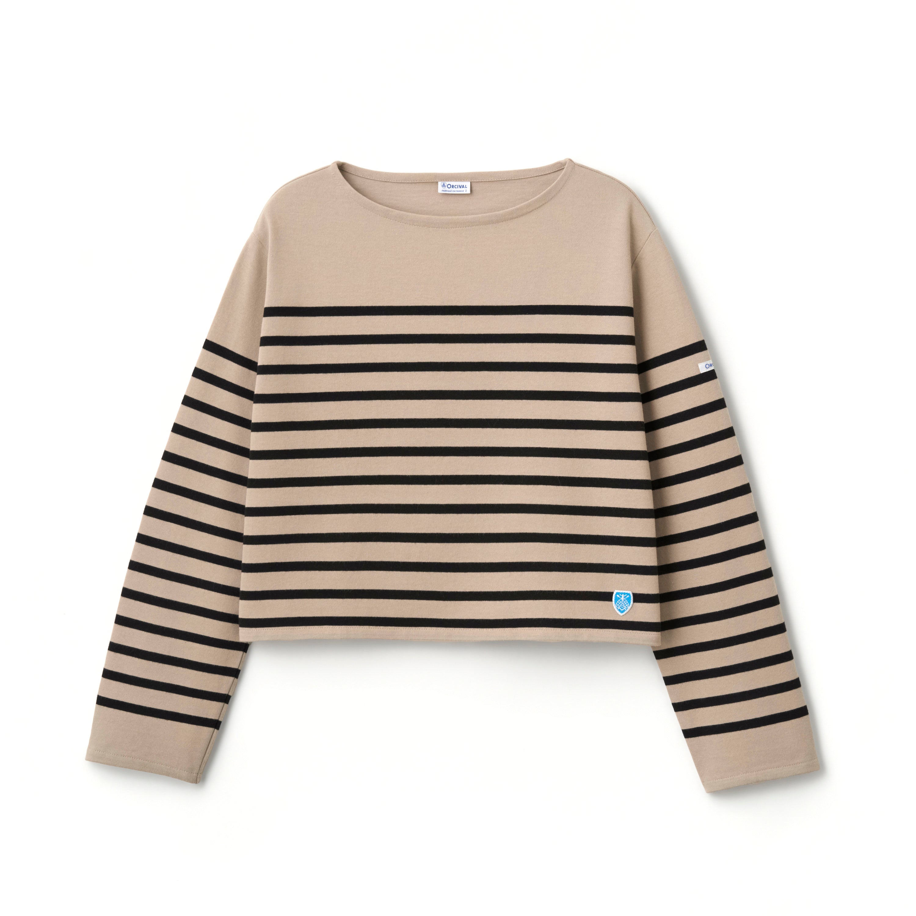 Women's Rachel Boat Neck Cropped Basque Shirt