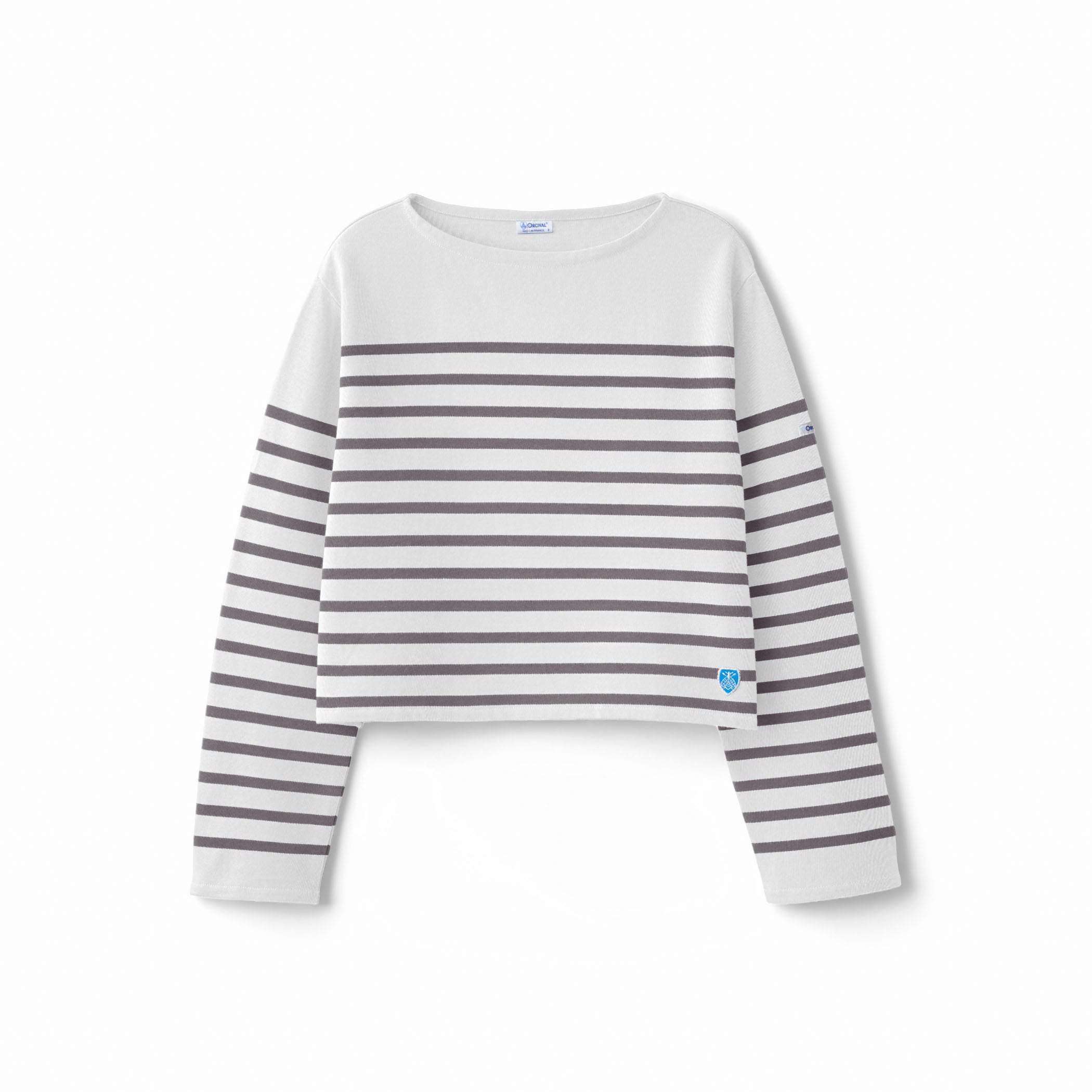 Women's Rachel Boat Neck Cropped Basque Shirt｜ORCIVAL