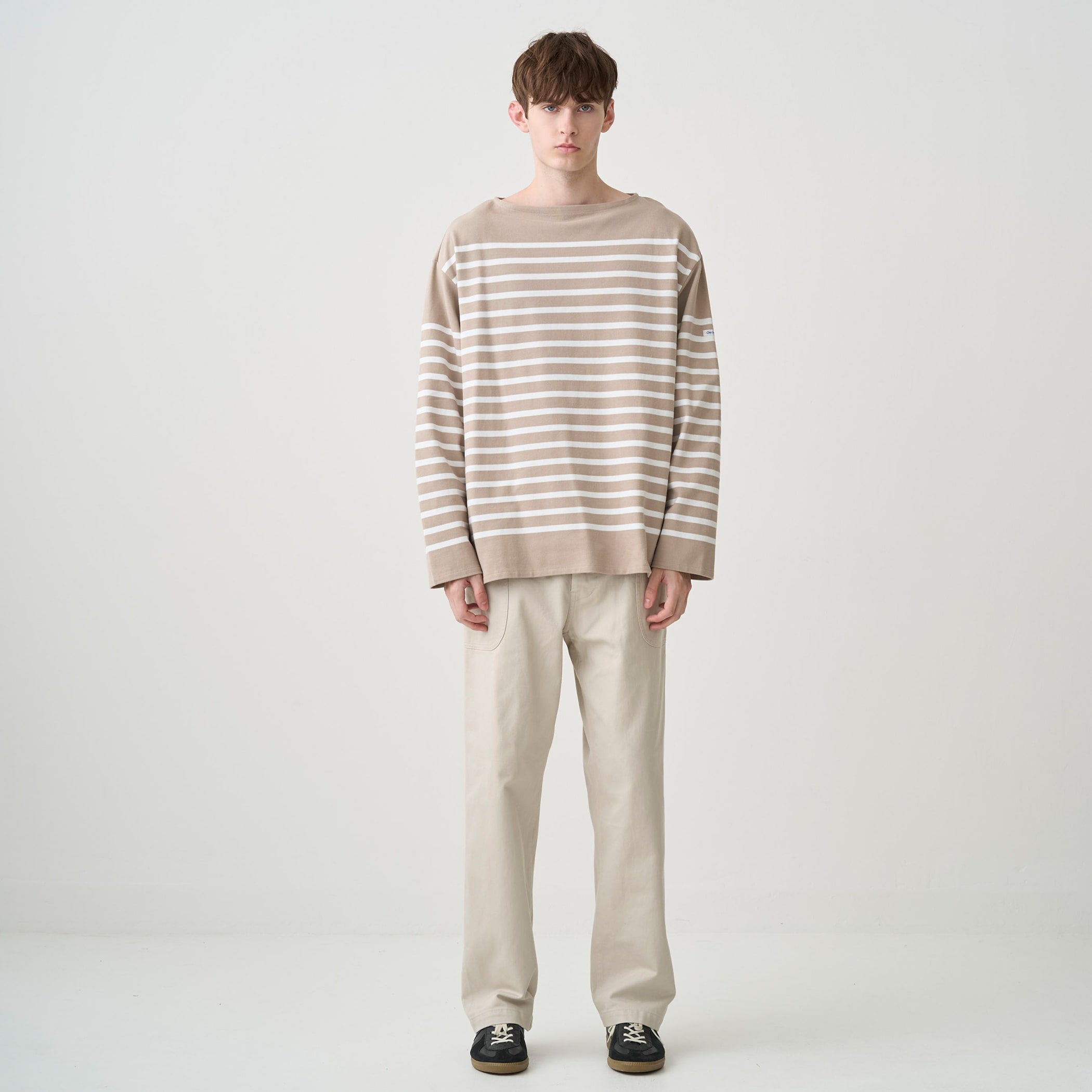 Men's Rachel Wide Boat Neck Basque Shirt