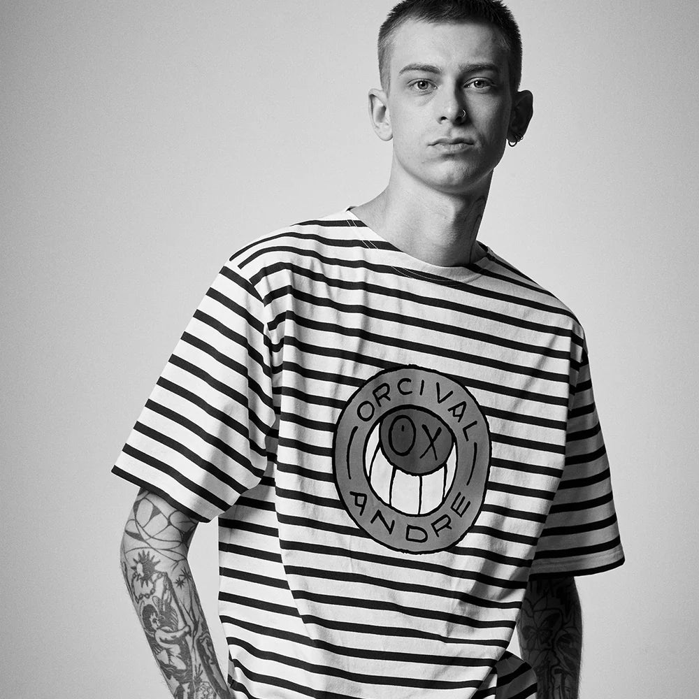 【ORCIVAL×ANDRE】 Suvin Jersey Boat Neck Half Sleeve T-Shirt
