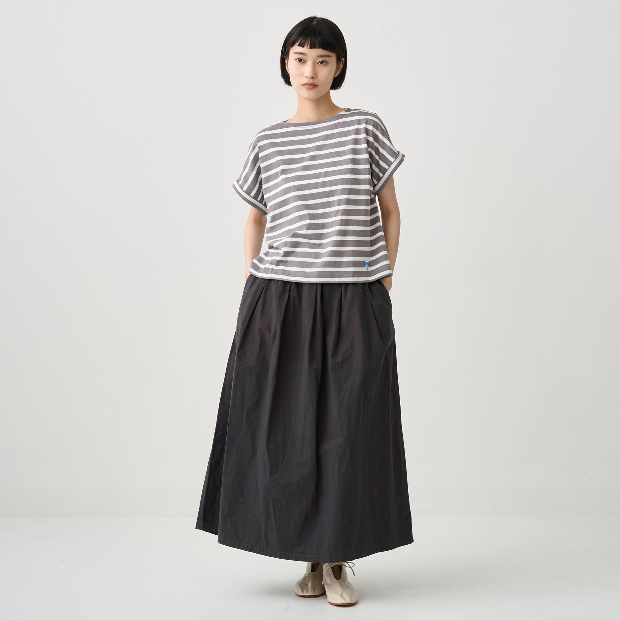 Women's Cotton Leger Boat Neck Half Sleeve T-shirt
