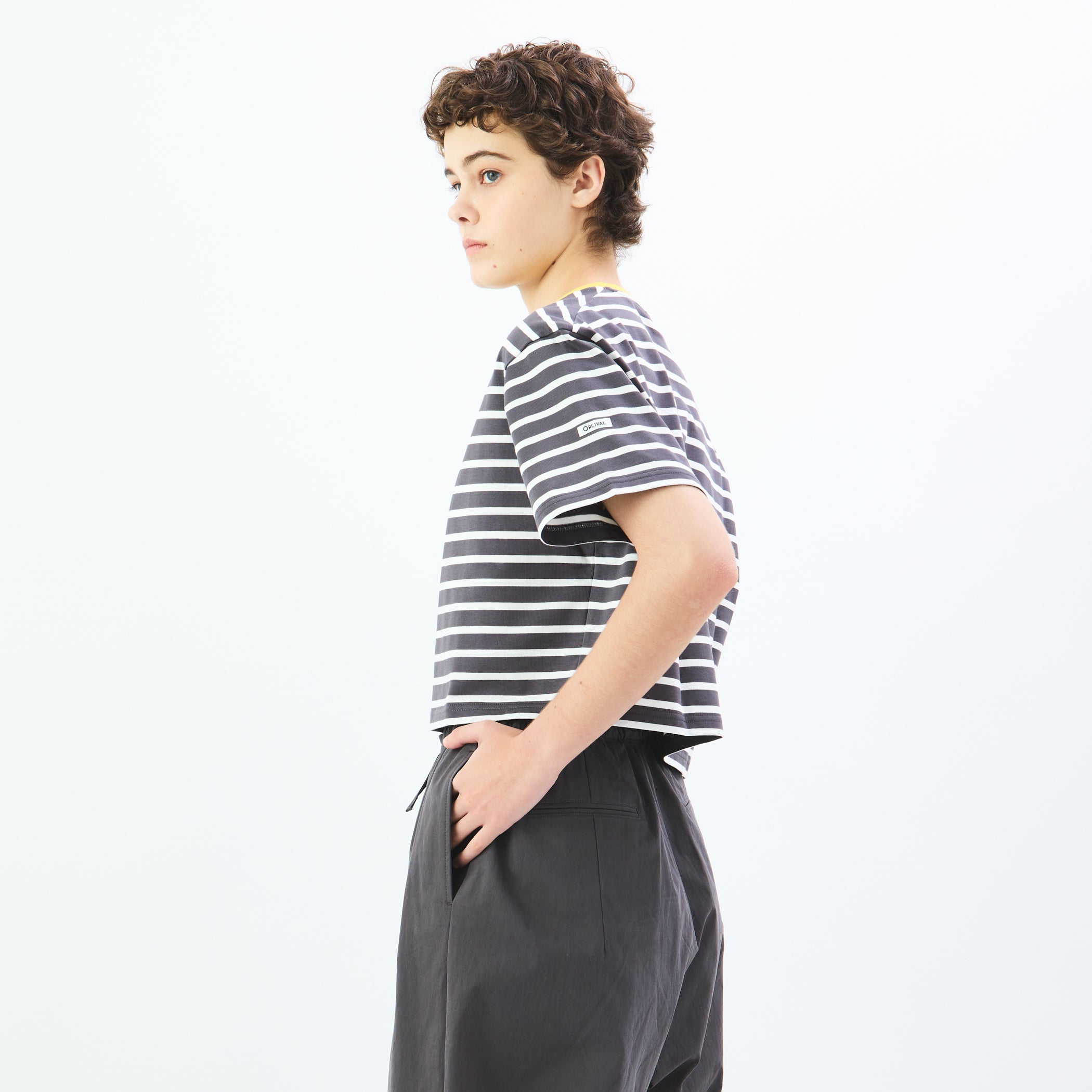Women's Mercerized Jersey Wide Crew Neck Pullover